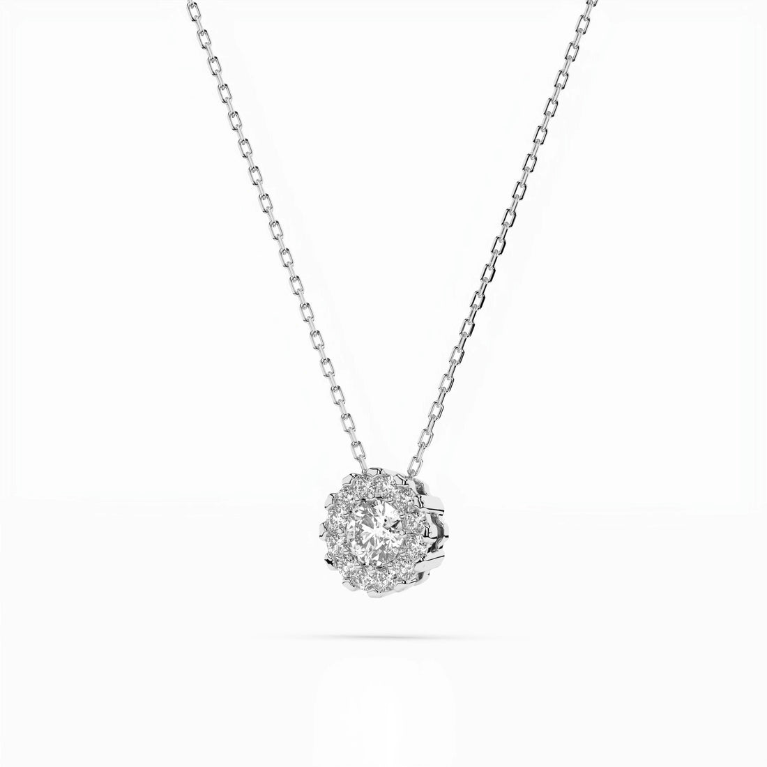 Solitaire Eternity Necklace (Round), 0.1 ct — 104-10044(3.0) - Prestige Stones
