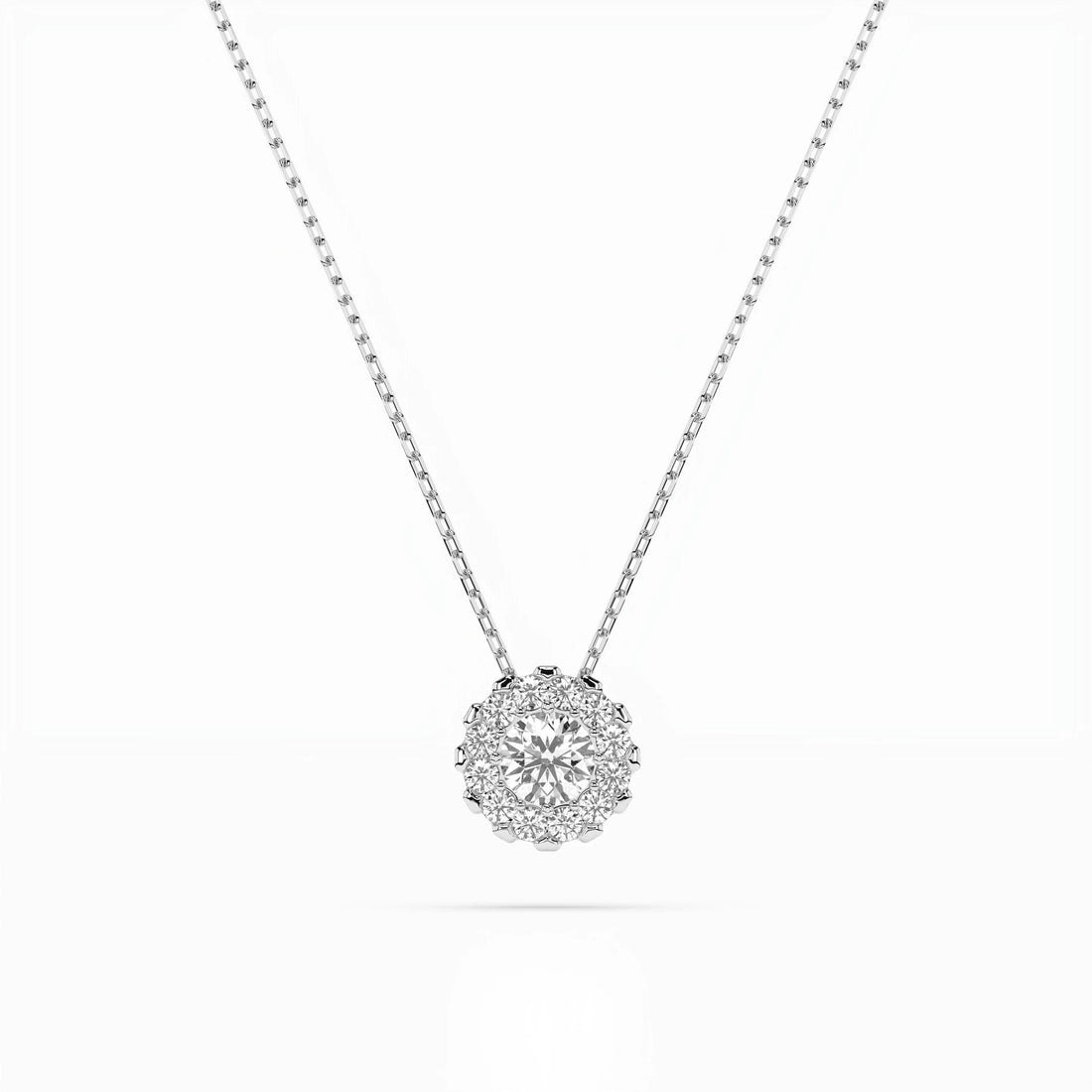 Solitaire Eternity Necklace (Round), 0.1 ct — 104-10044(3.0) - Prestige Stones
