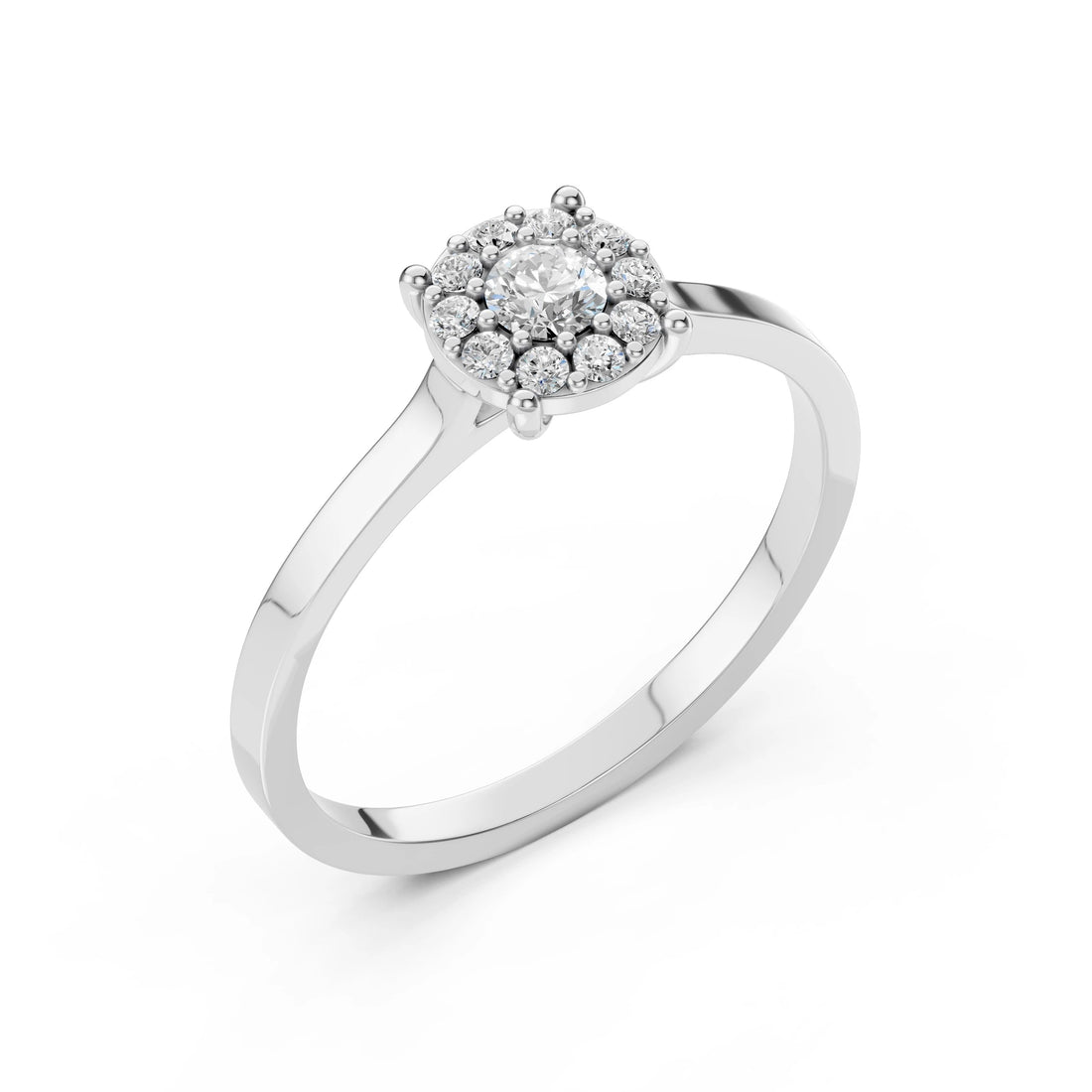 Solitaire Eternity Ring (Round), 0.15 ct — 101-10017/1(3.4) - Prestige Stones