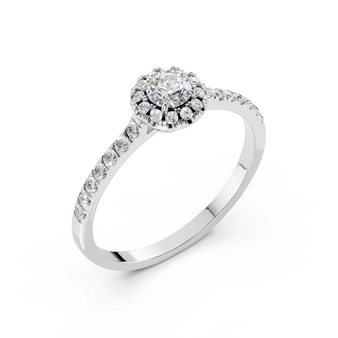Solitaire Eternity Ring (Round), 0.2 ct — 101-10095(3.7) - Prestige Stones