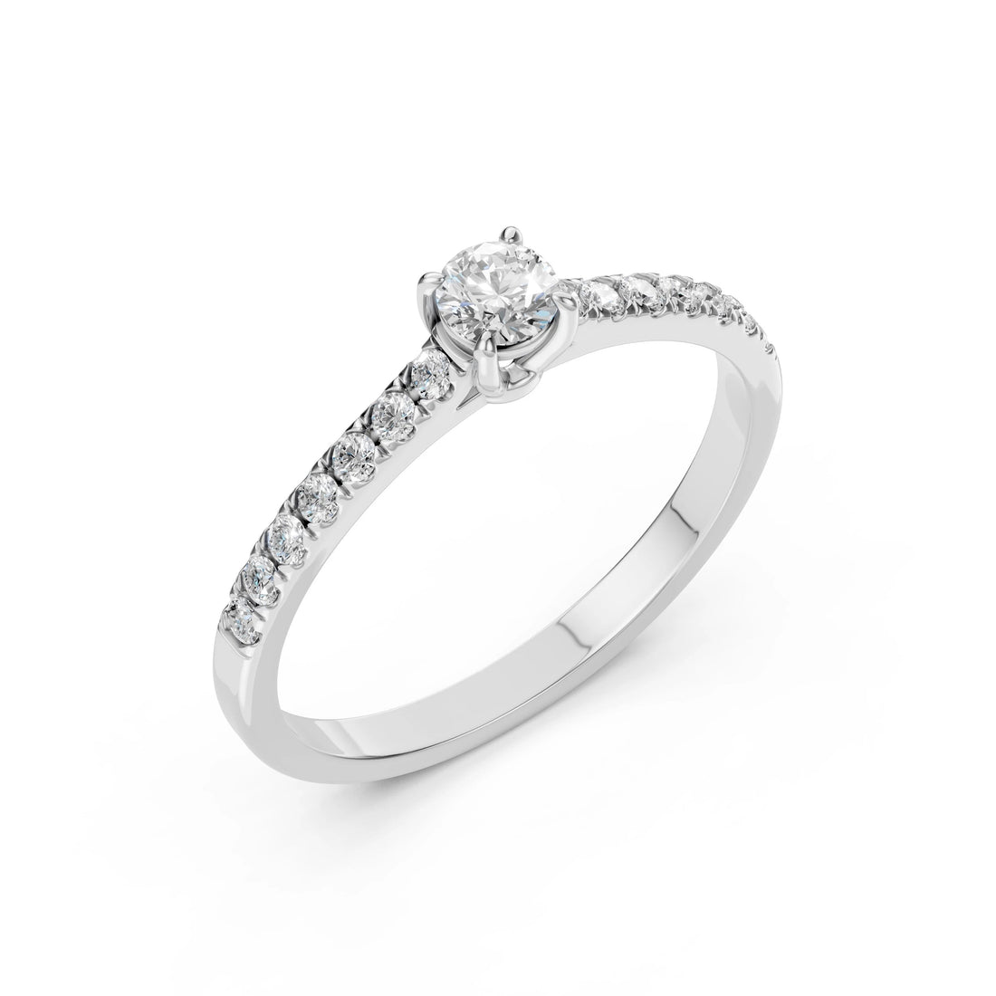 Solitaire Eternity Ring (Round), 0.3 ct — 101-10094(4.2) - Prestige Stones