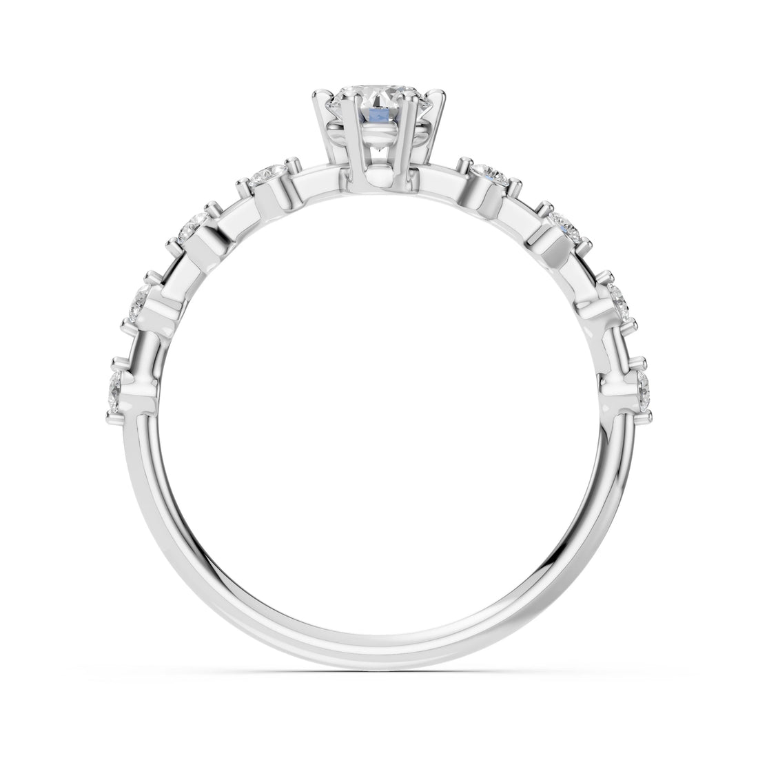 Solitaire Eternity Ring (Round), 0.3 ct — 101-10144(4.2) - Prestige Stones