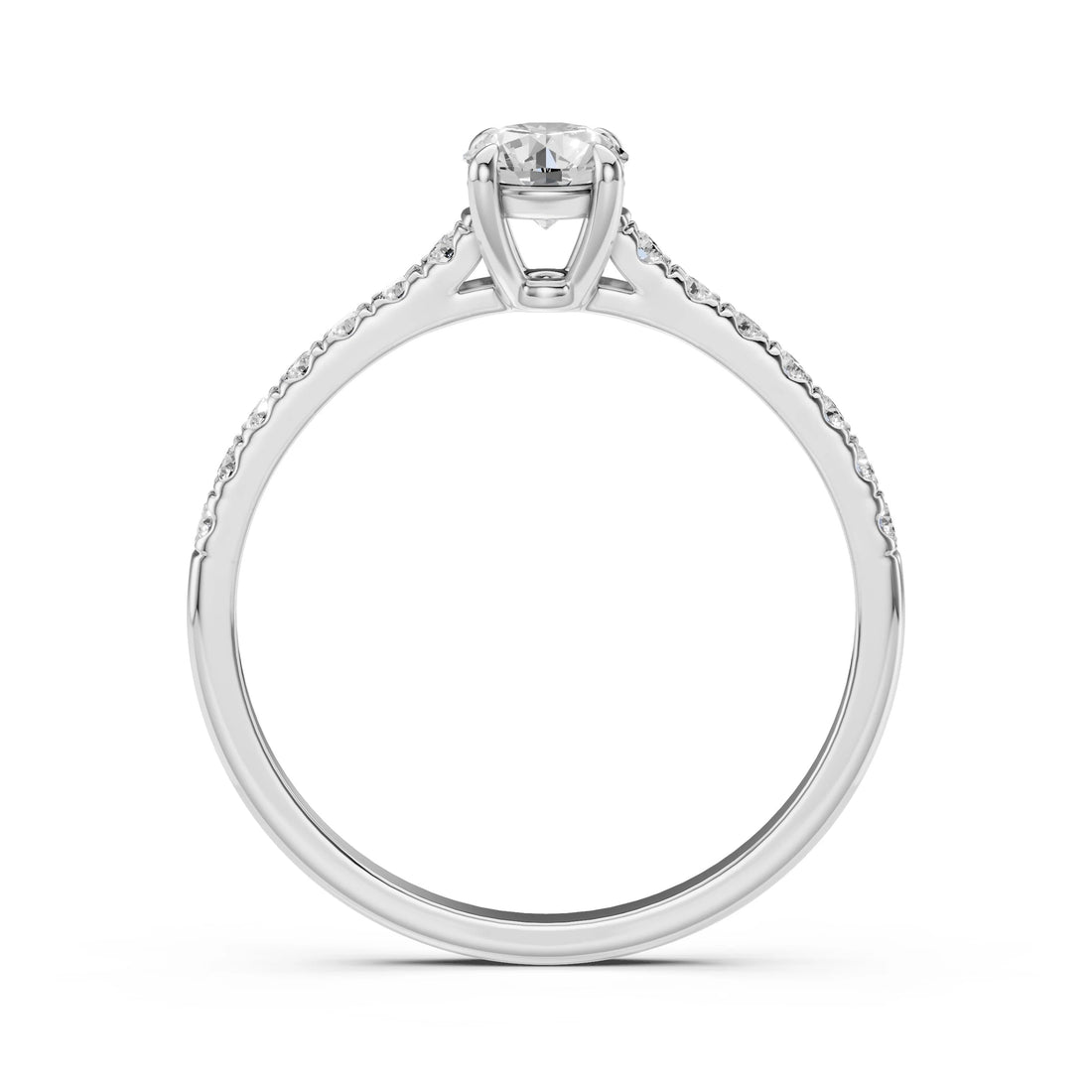 Solitaire Eternity Ring (Round), 0.4 ct — 101-10094(4.7) - Prestige Stones