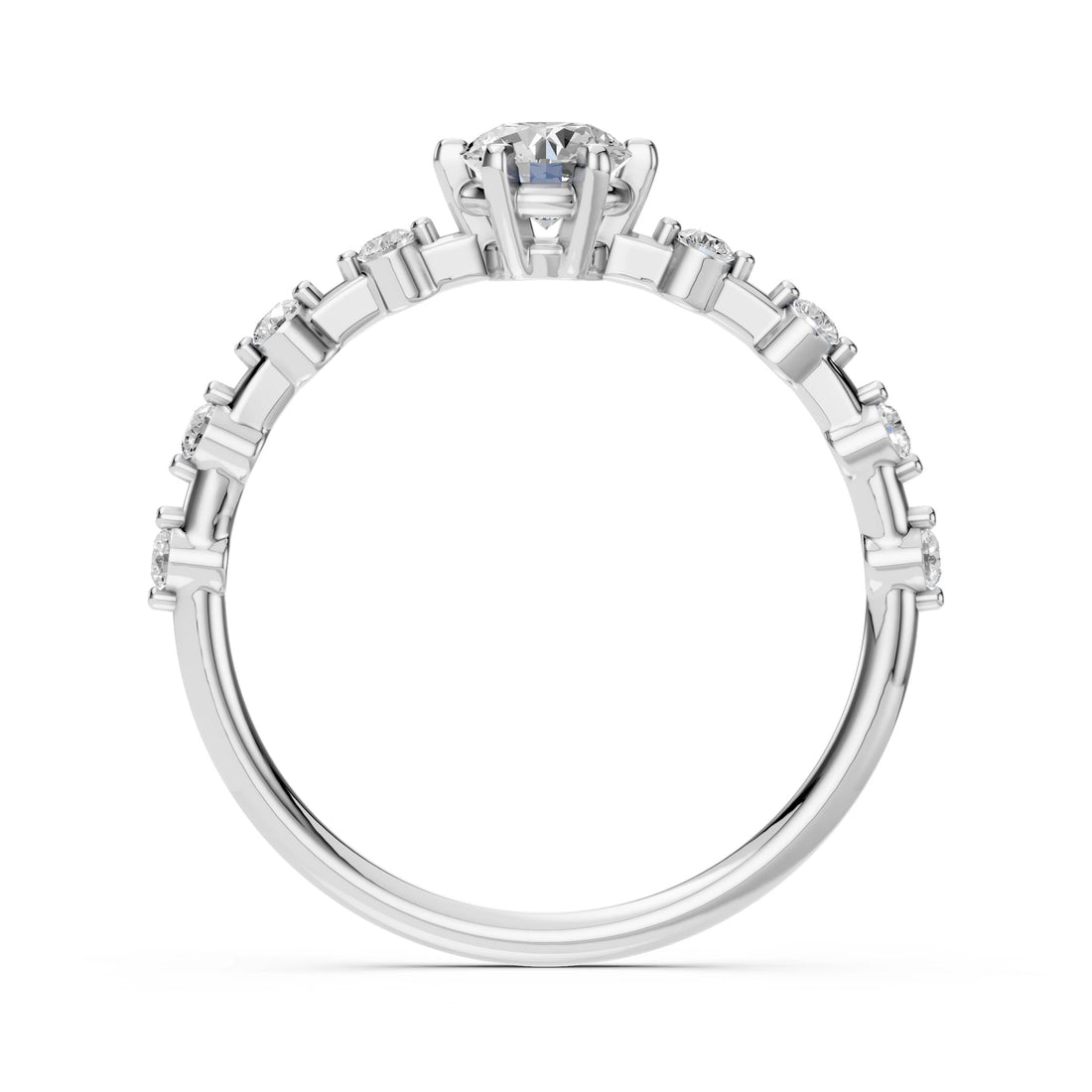 Solitaire Eternity Ring (Round), 0.4 ct — 101-10144(4.7) - Prestige Stones