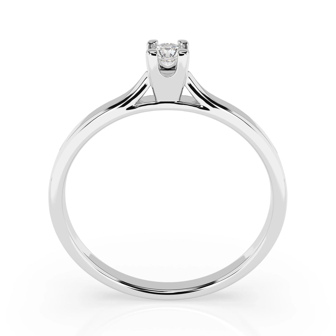 Solitaire Ring (Round), 0.06 ct — 101-10034(2.5) - Prestige Stones