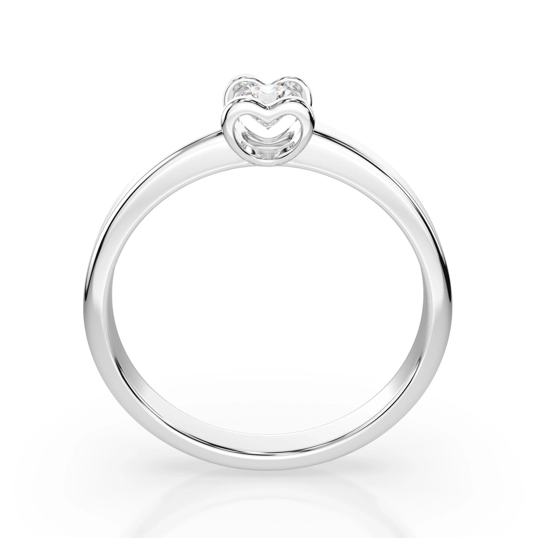 Solitaire Ring (Round), 0.15 ct — 101-10013(3.4) - Prestige Stones
