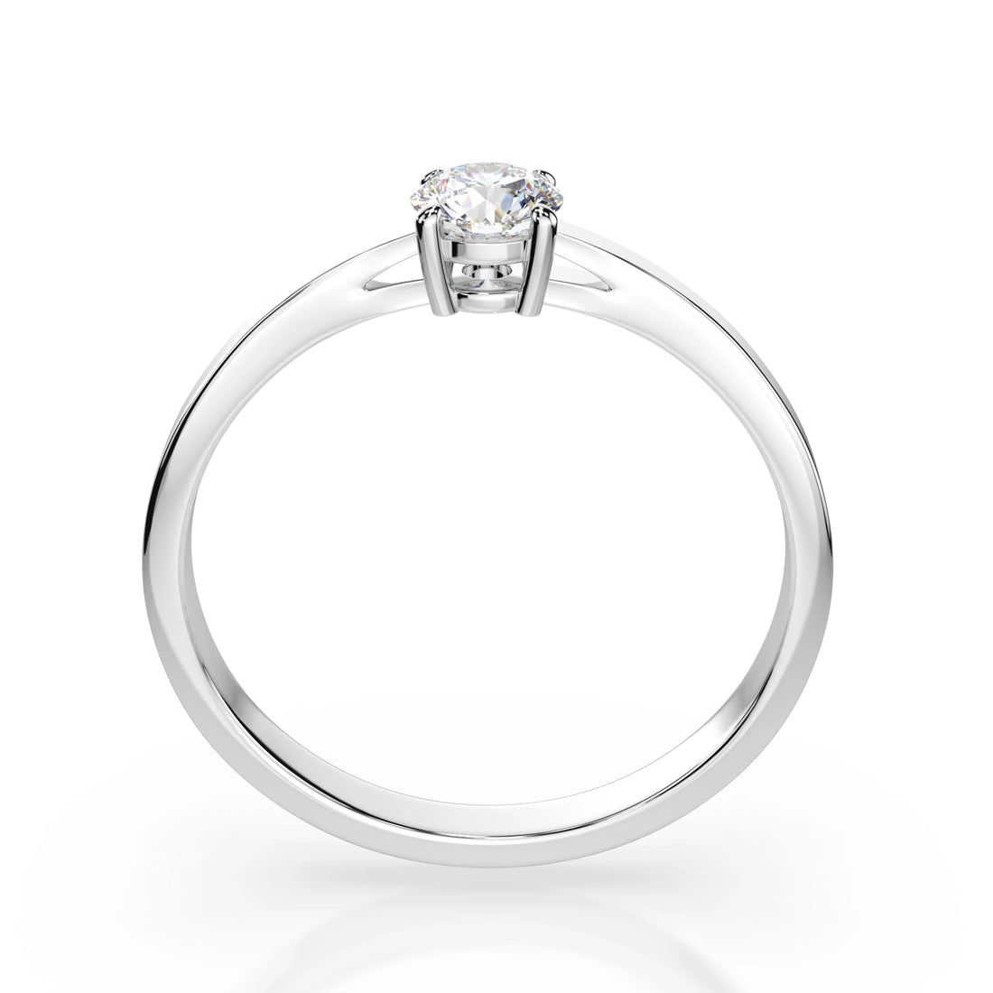 Solitaire Ring (Round), 0.3 ct — 101-10012/1(4.2) - Prestige Stones