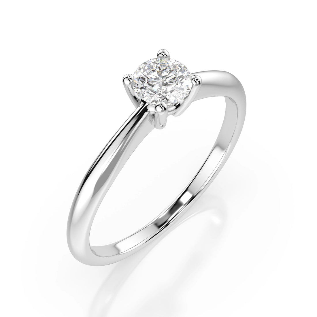 Solitaire Ring (Round), 0.3 ct — 101-10021(4.2) - Prestige Stones