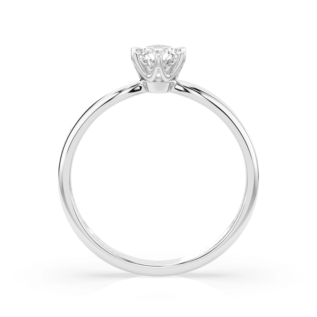 Solitaire Ring (Round), 0.3 ct — 101-10040(4.2) - Prestige Stones