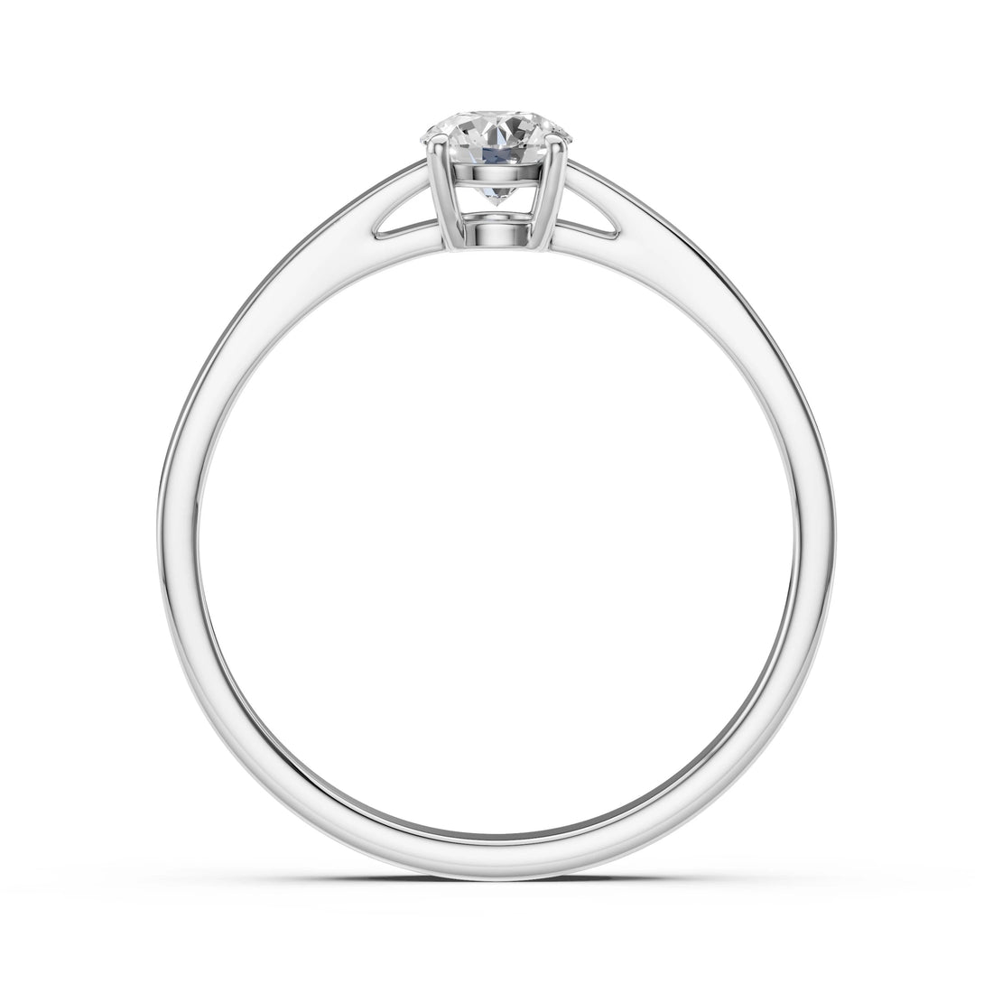 Solitaire Ring (Round), 0.4 ct — 101-10012/1(4.7) - Prestige Stones