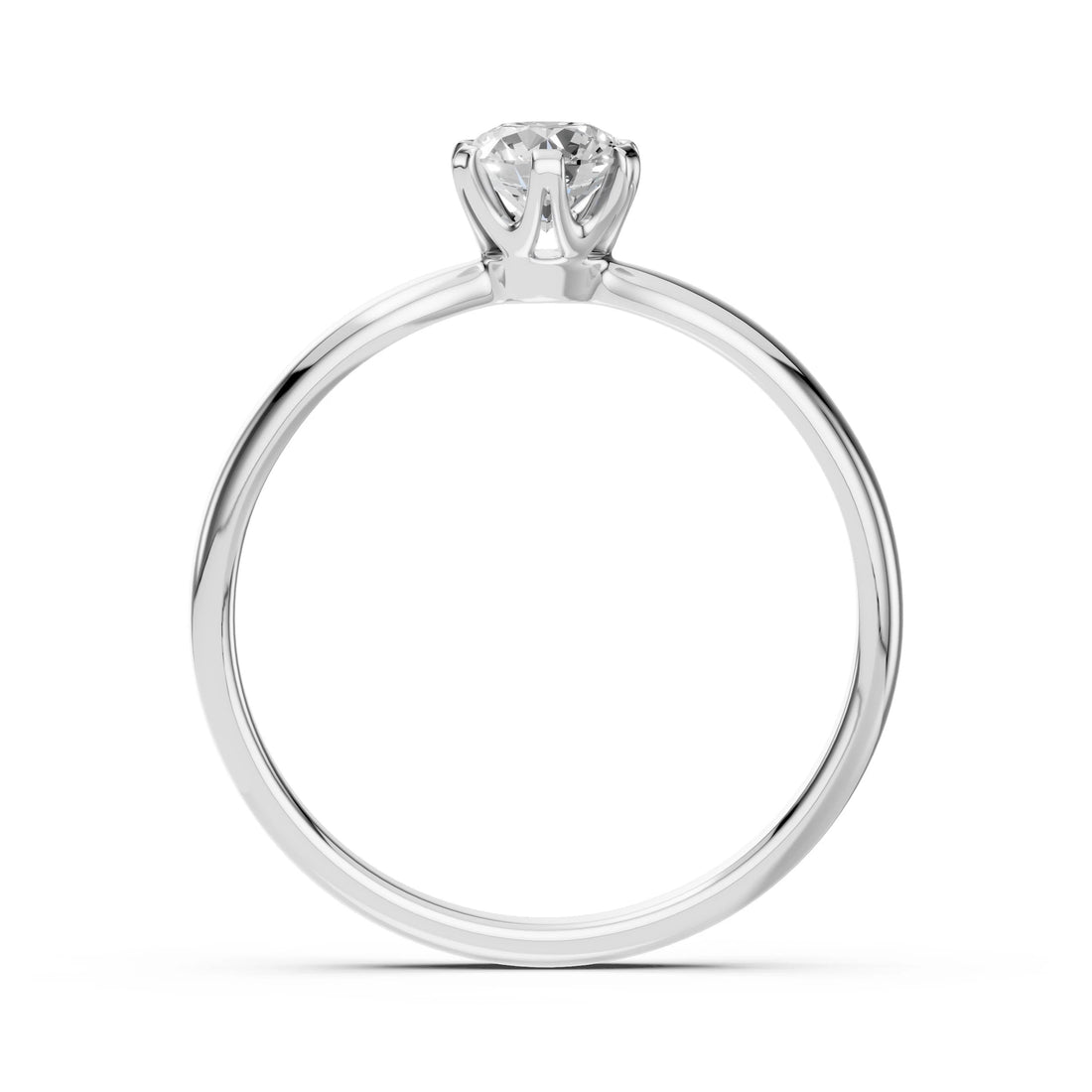 Solitaire Ring (Round), 0.4 ct — 101-10040(4.7) - Prestige Stones