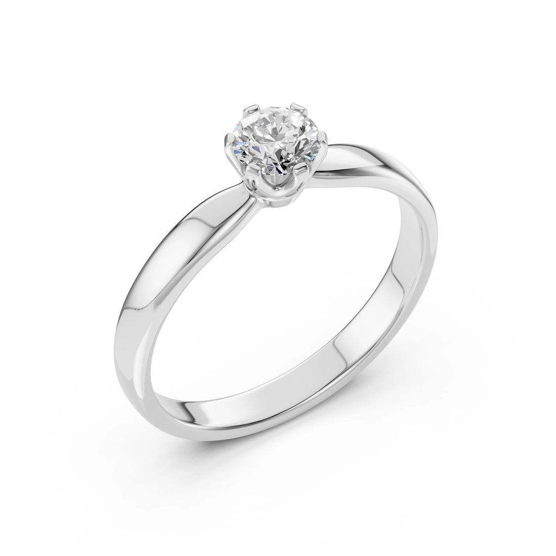Solitaire Ring (Round), 0.4 ct — 101-10040(4.7) - Prestige Stones