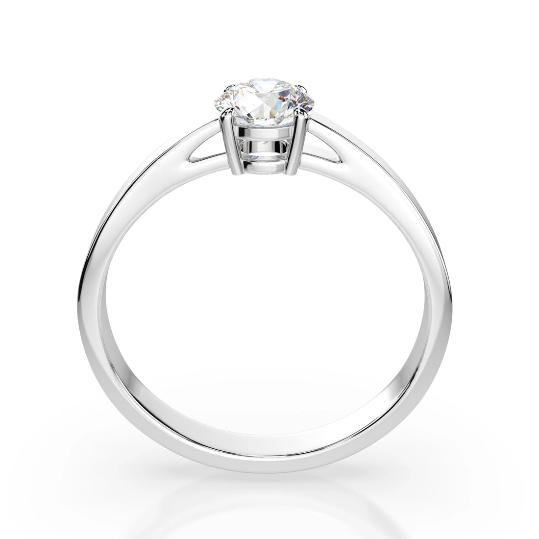 Solitaire Ring (Round), 0.5 ct — 101-10012/1(5.1) - Prestige Stones