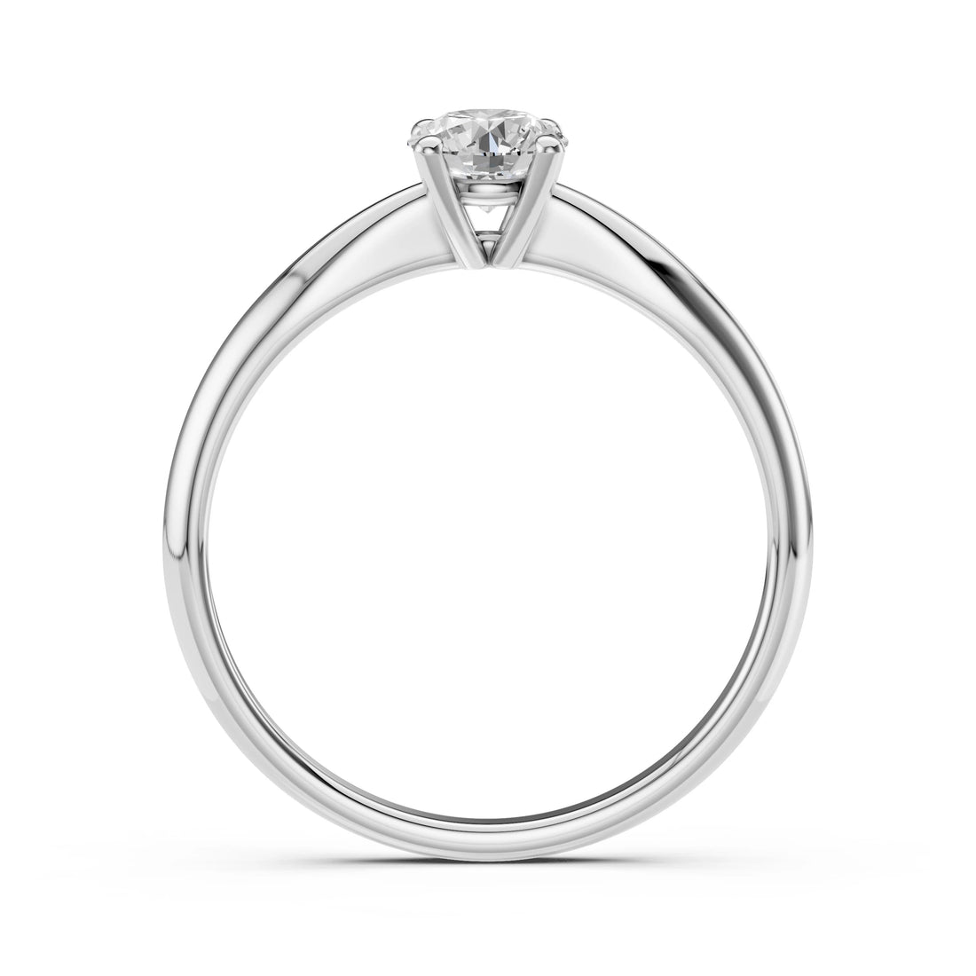 Solitaire Ring (Round), 0.5 ct — 101-10021(5.1) - Prestige Stones