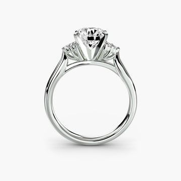Solitaire with Cluster Shoulders 2 - Prestige Stones