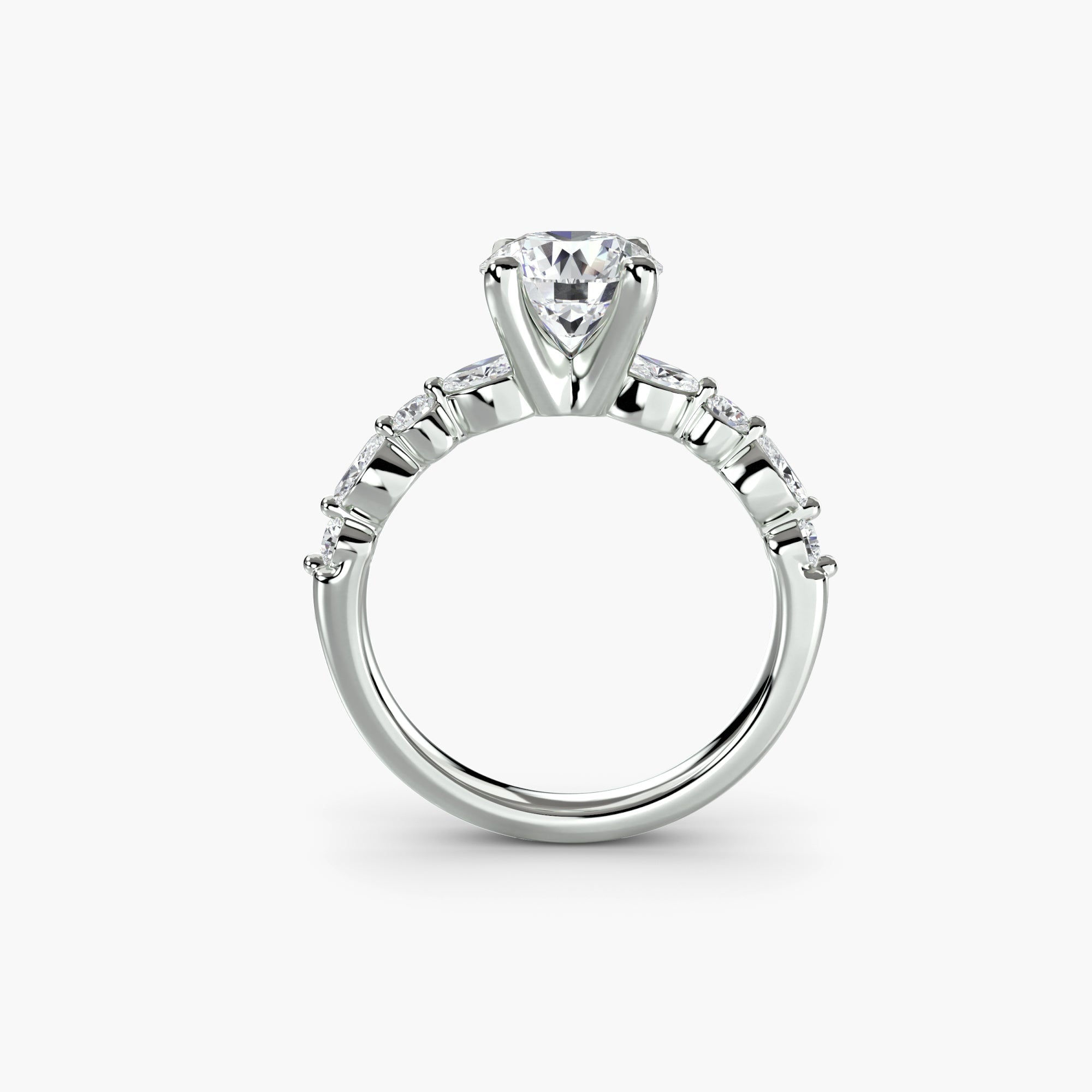 Solitaire with Eternity Pavé 2 - Prestige Stones
