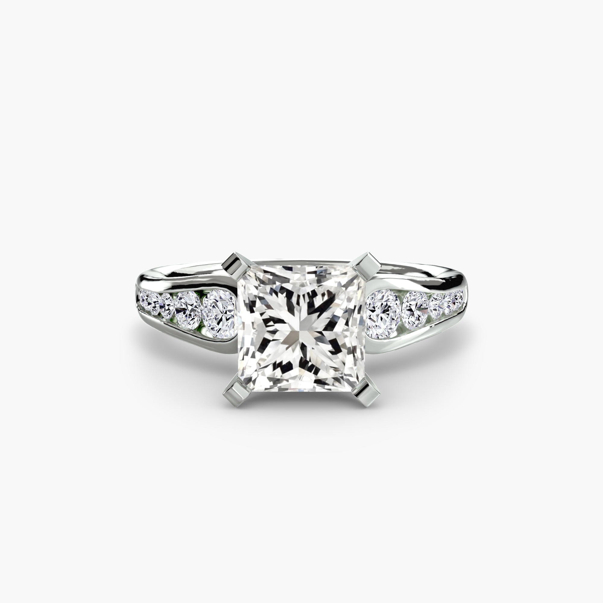 Solitaire with Pavé 2 - Prestige Stones