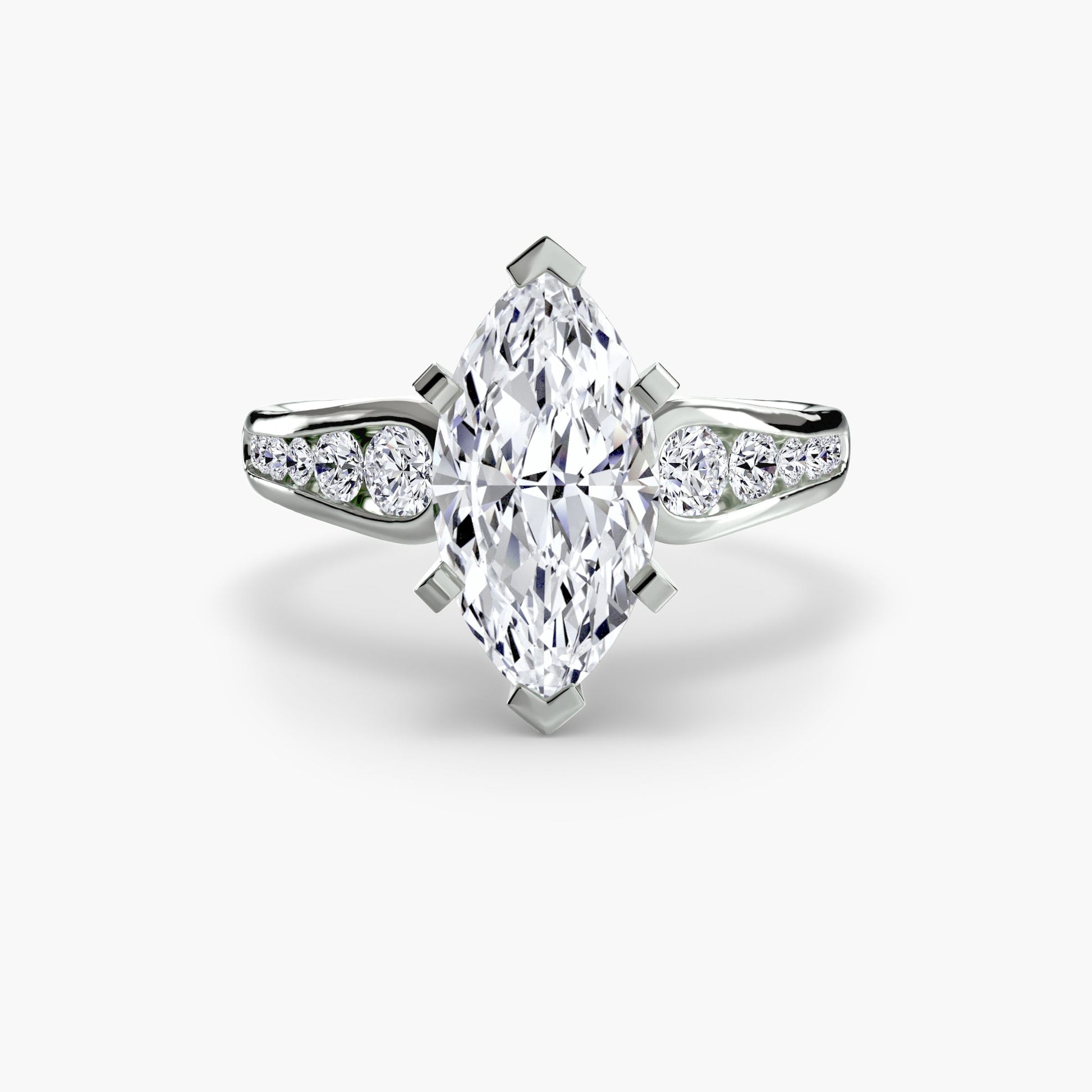 Solitaire with Pavé 2 - Prestige Stones