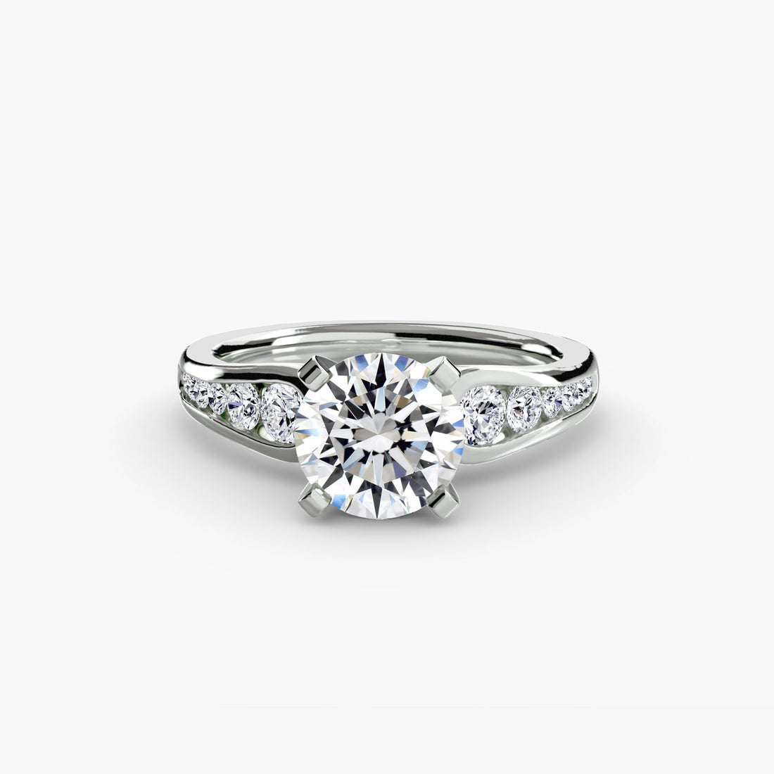 Solitaire with Pavé 2 - Prestige Stones