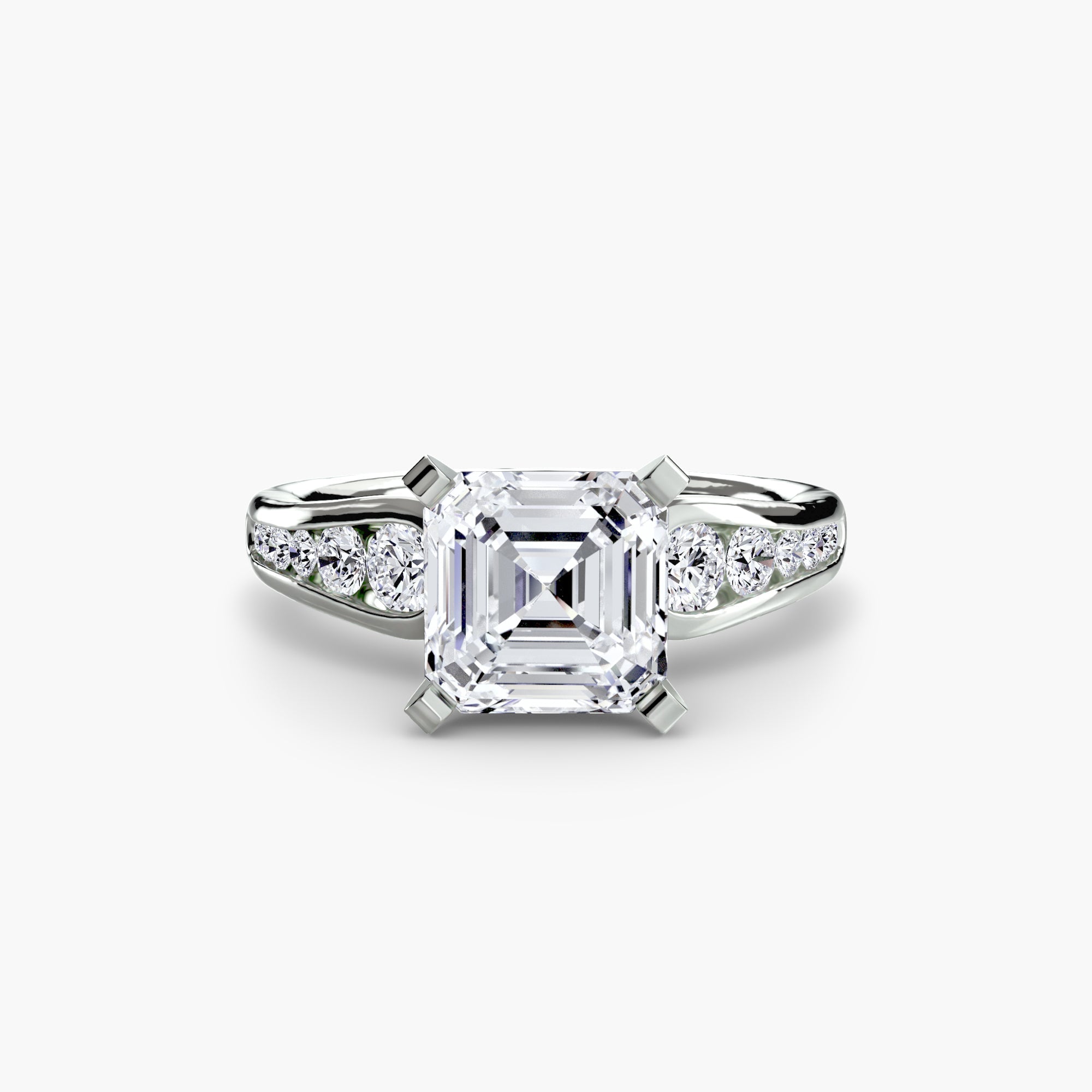 Solitaire with Pavé 2 - Prestige Stones