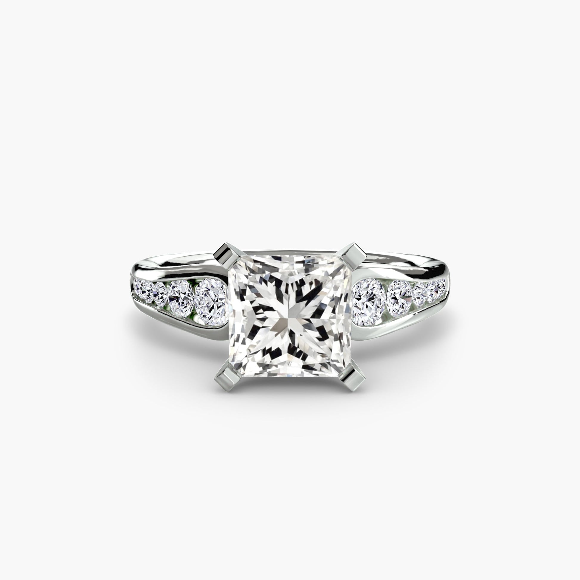 Solitaire with Pavé 2 - Prestige Stones
