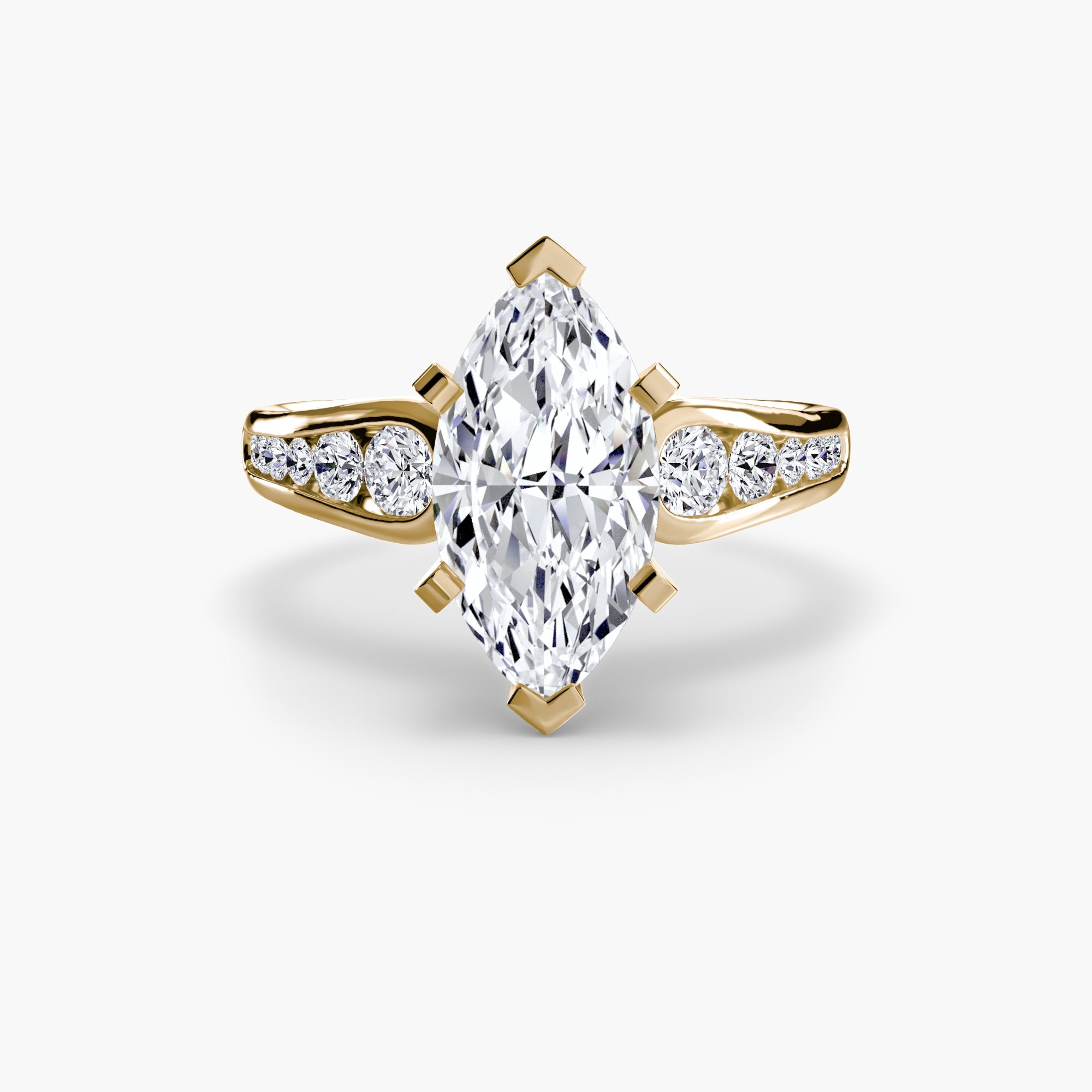 Solitaire with Pavé 2 - Prestige Stones