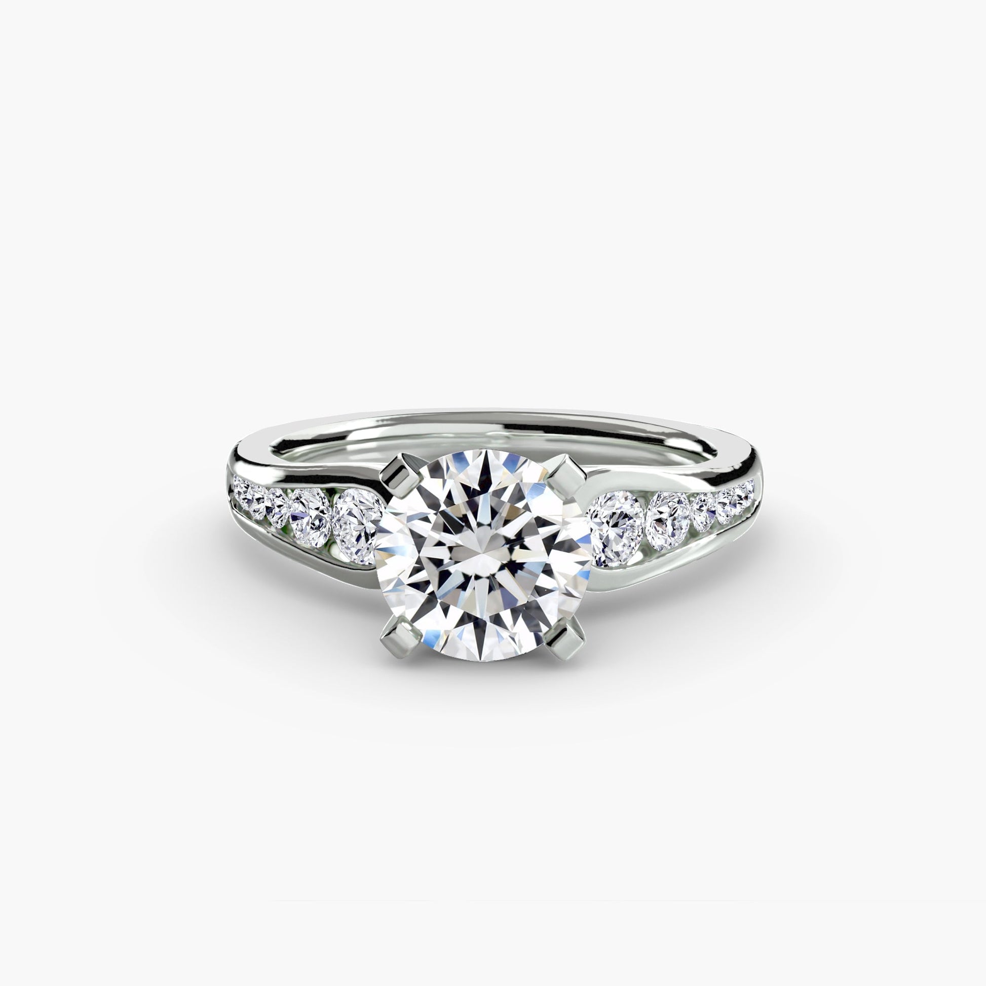 Solitaire with Pavé 2 - Prestige Stones