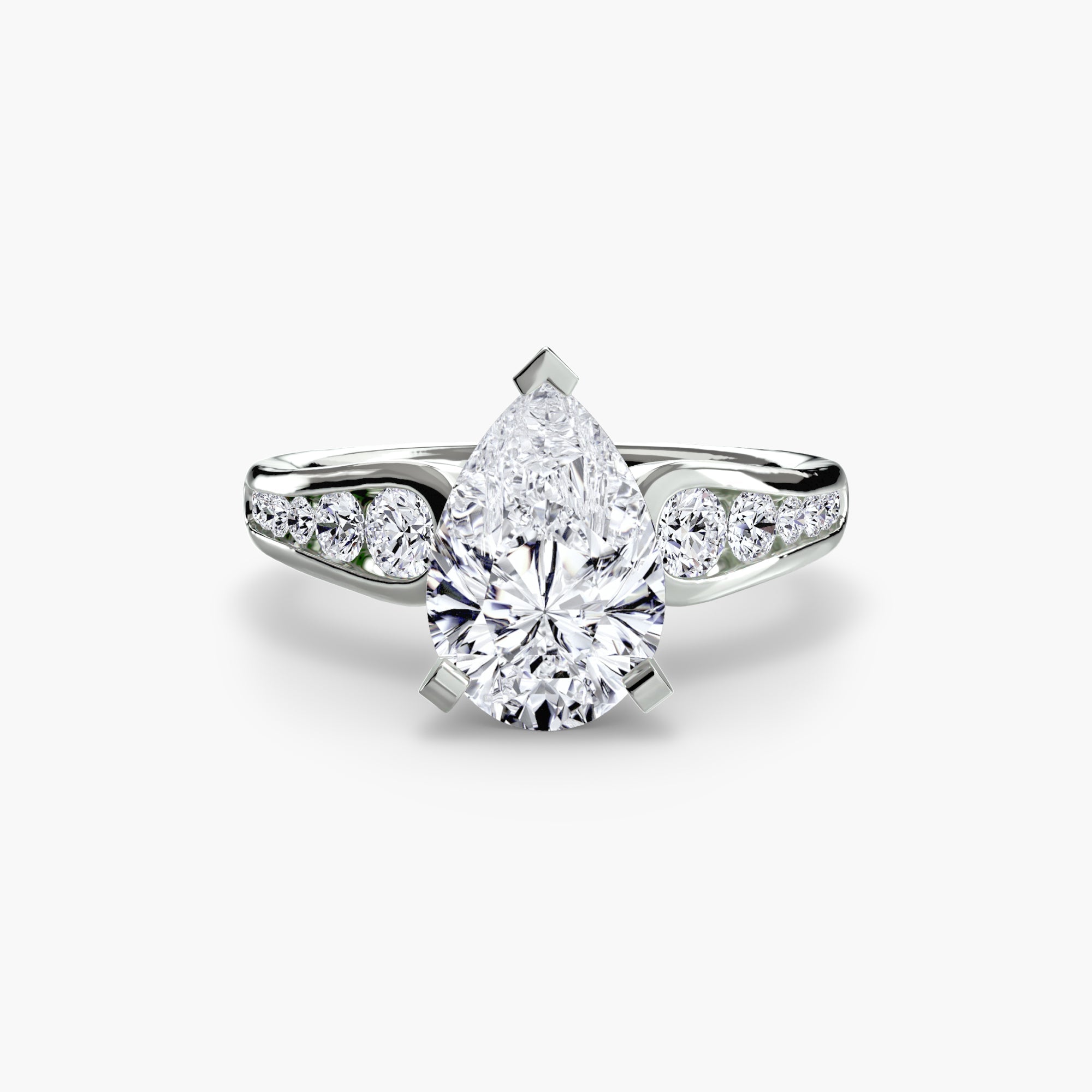 Solitaire with Pavé 2 - Prestige Stones
