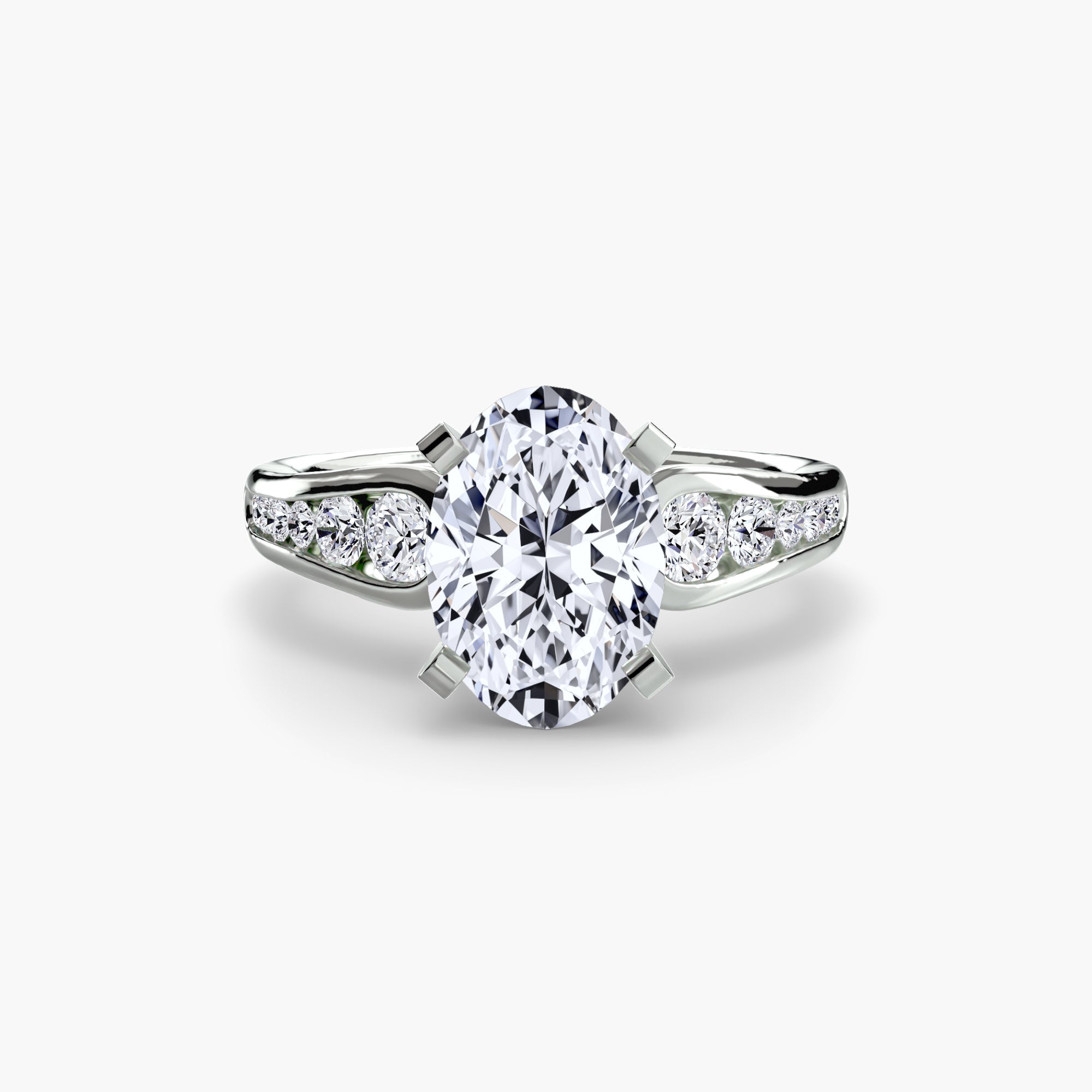 Solitaire with Pavé 2 - Prestige Stones