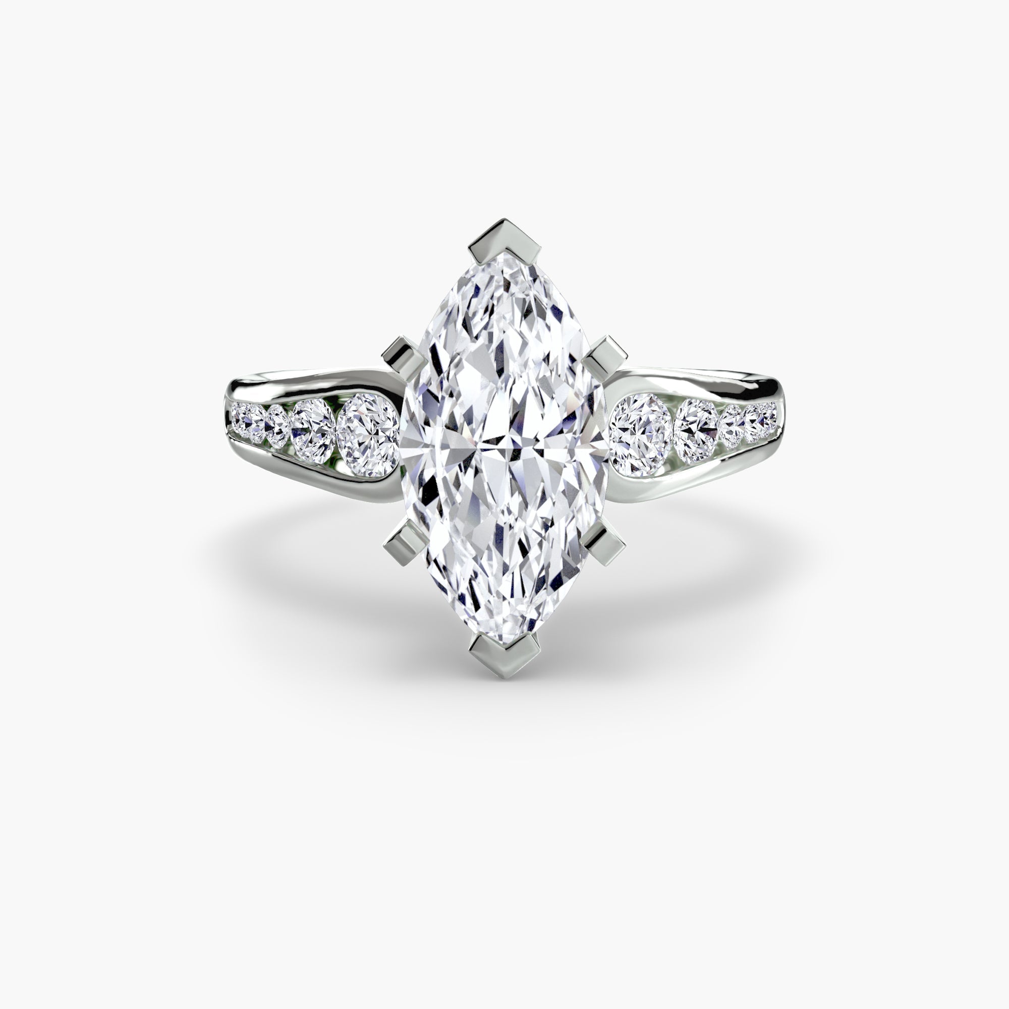 Solitaire with Pavé 2 - Prestige Stones