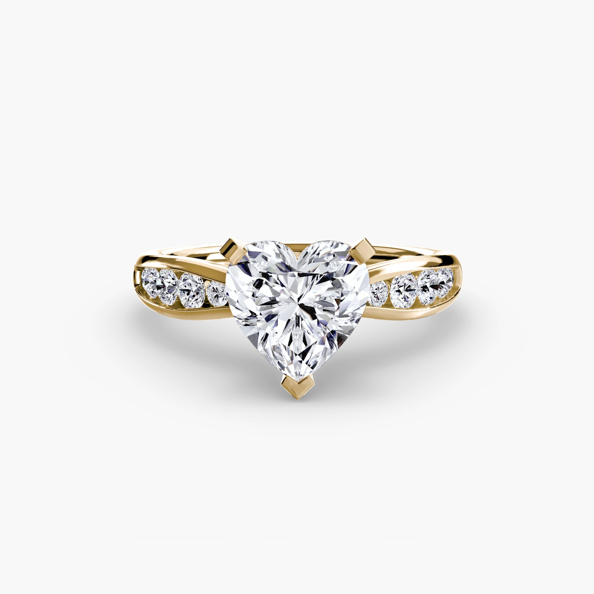 Solitaire with Pavé 3 - Prestige Stones