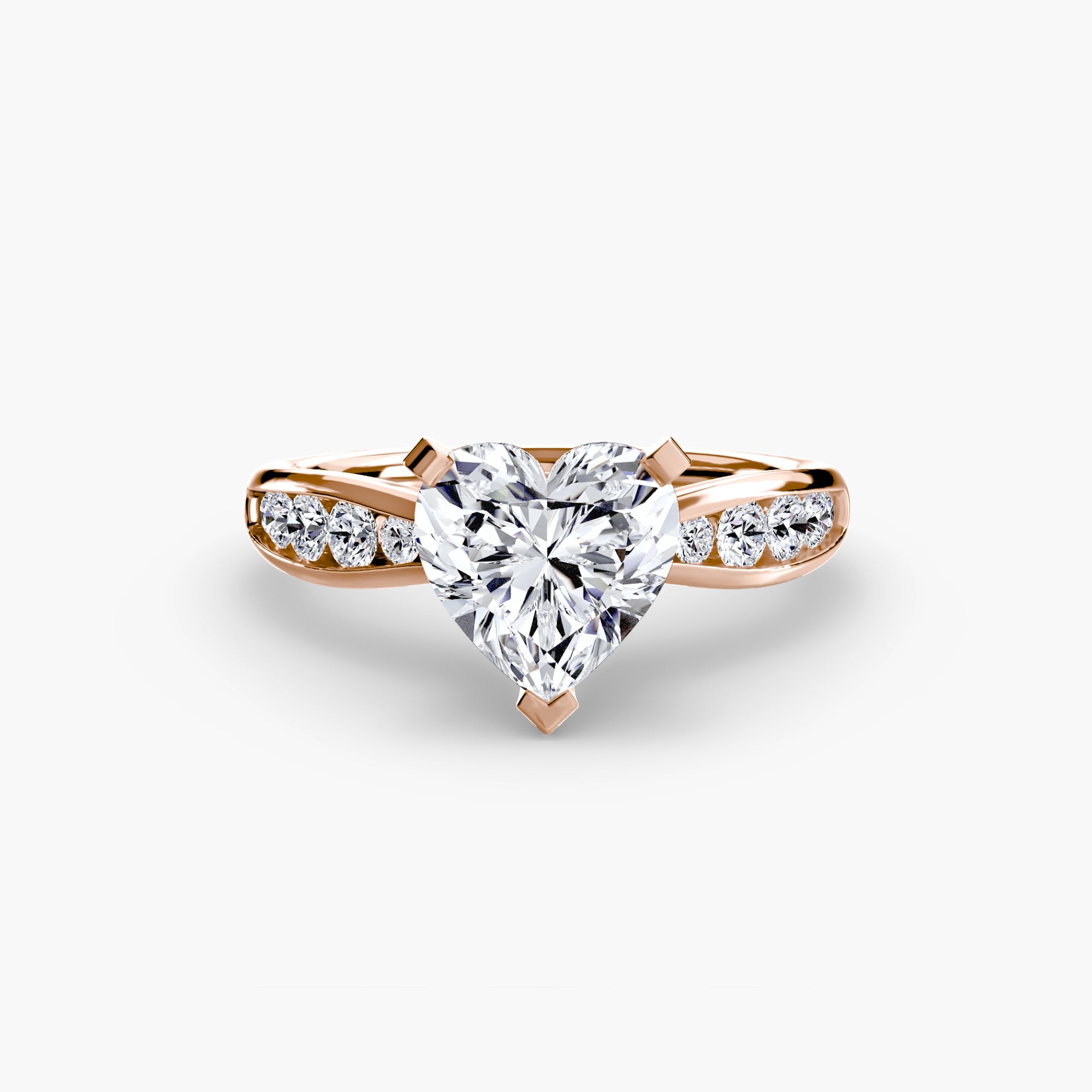 Solitaire with Pavé 3 - Prestige Stones