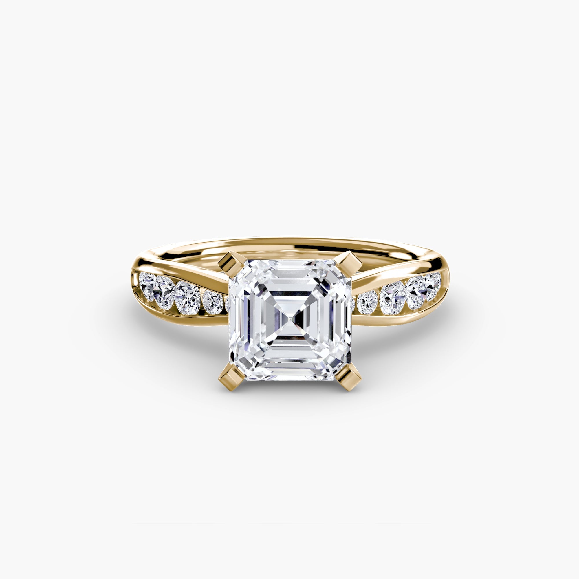 Solitaire with Pavé 3 - Prestige Stones