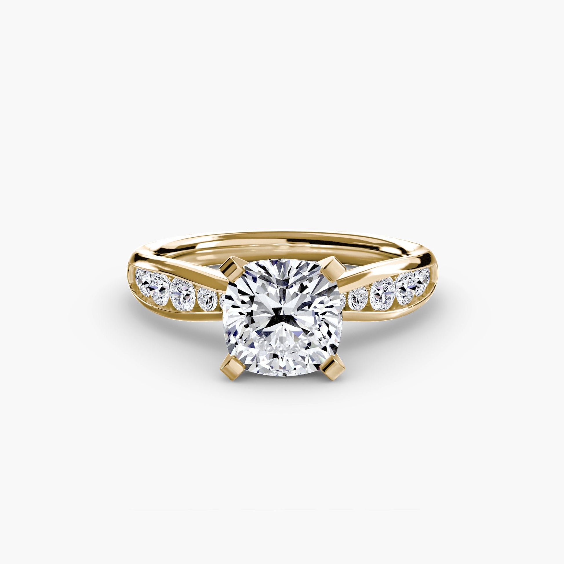 Solitaire with Pavé 3 - Prestige Stones