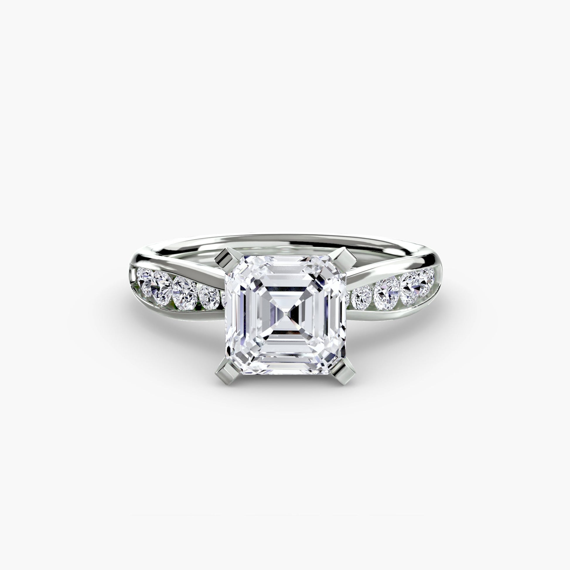 Solitaire with Pavé 3 - Prestige Stones