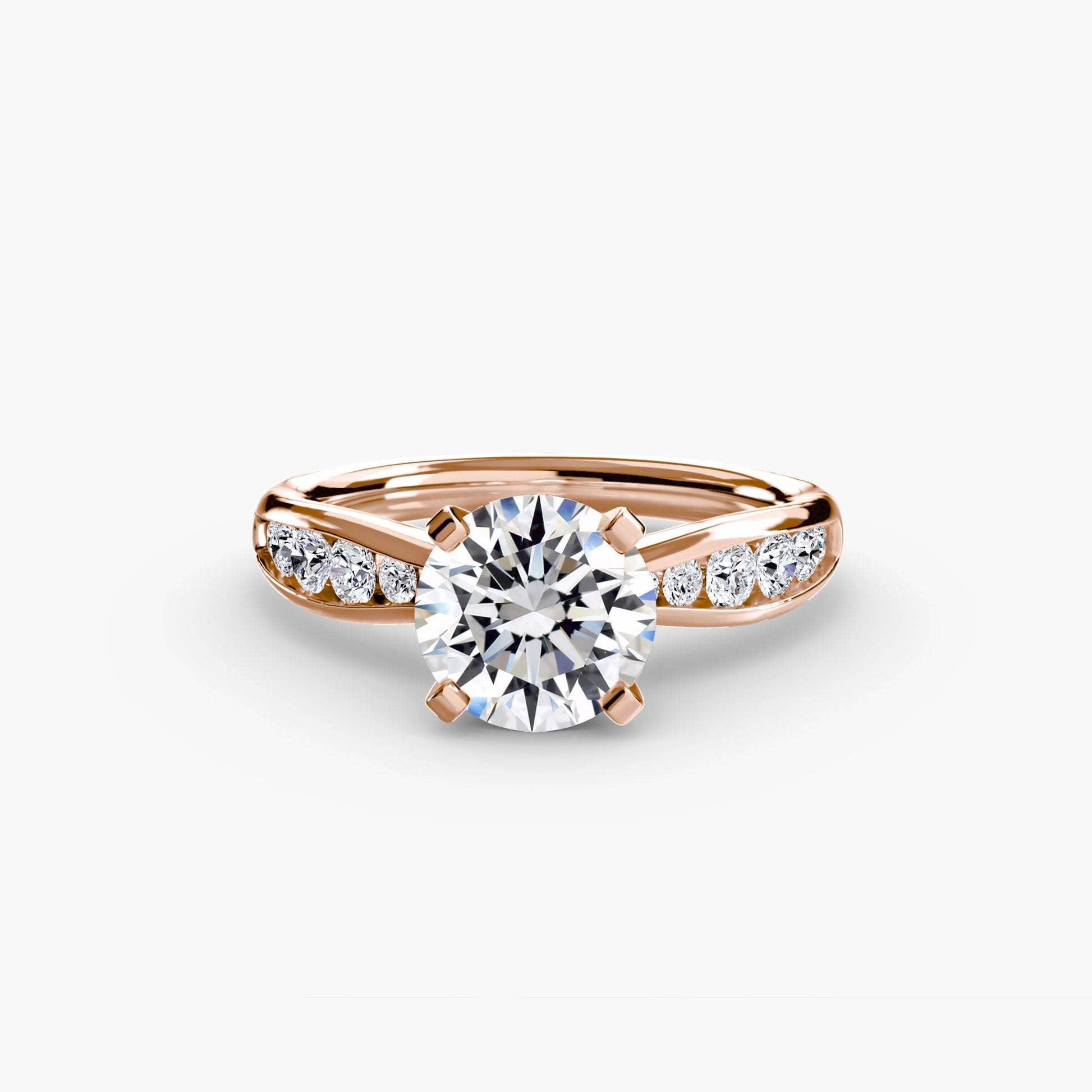 Solitaire with Pavé 3 - Prestige Stones