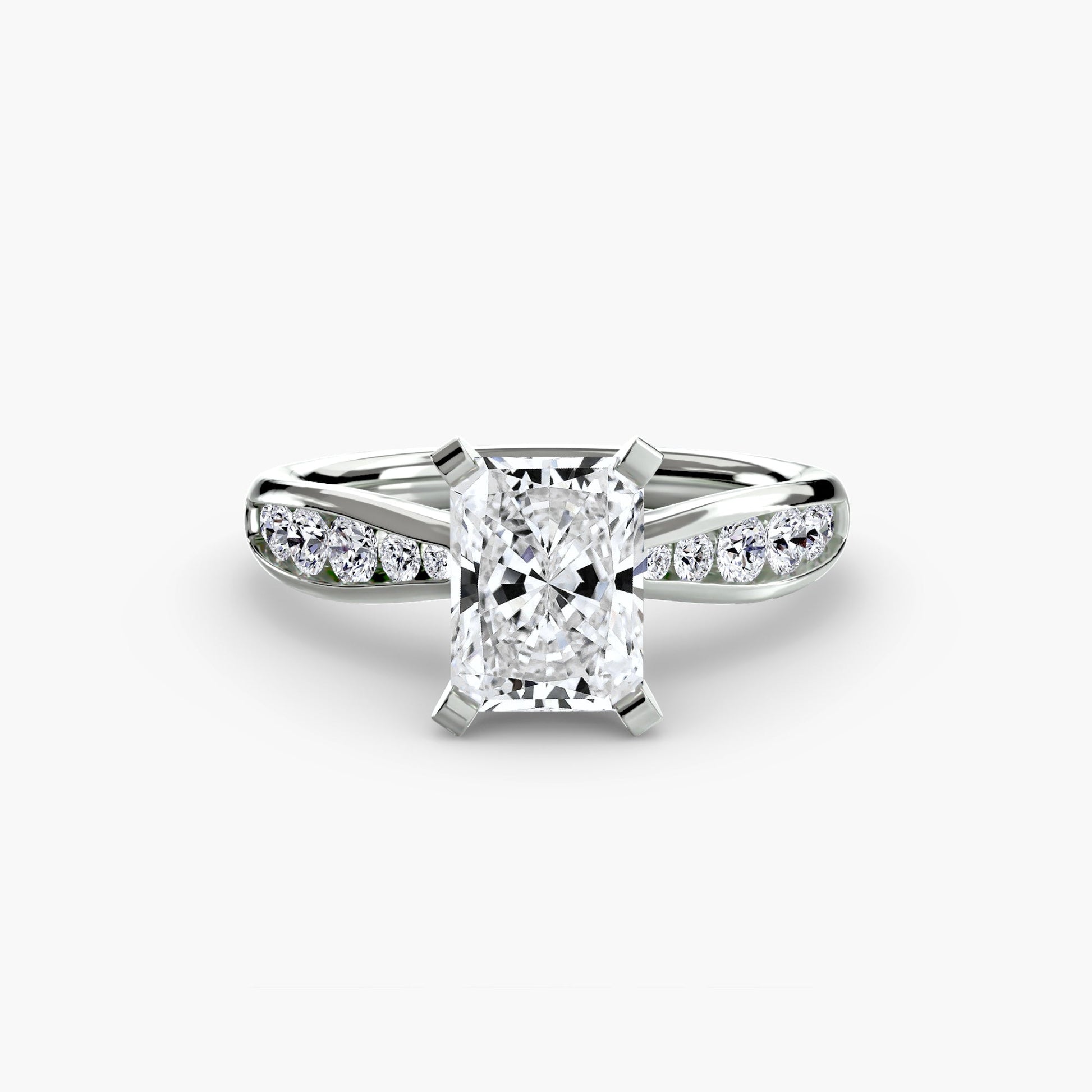 Solitaire with Pavé 3 - Prestige Stones