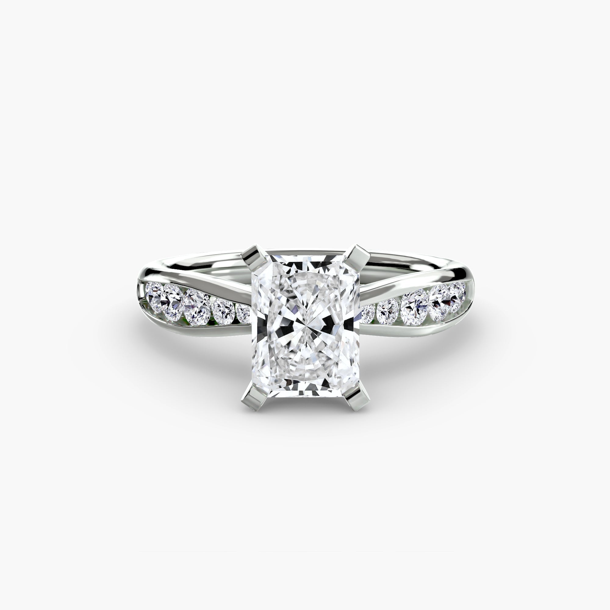 Solitaire with Pavé 3 - Prestige Stones