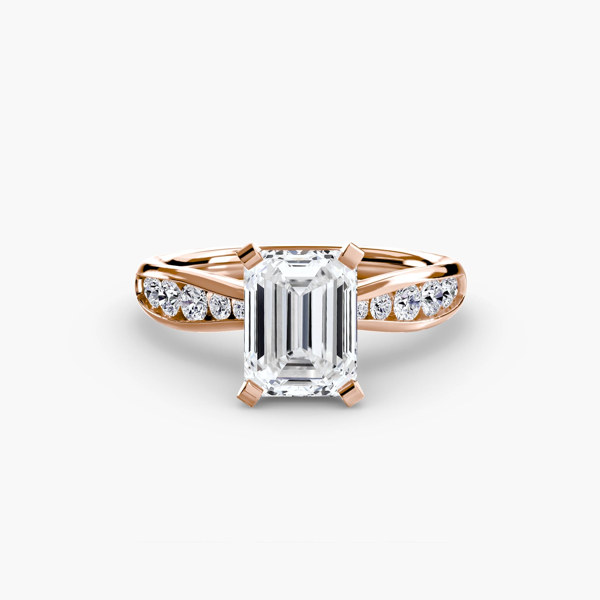 Solitaire with Pavé 3 - Prestige Stones