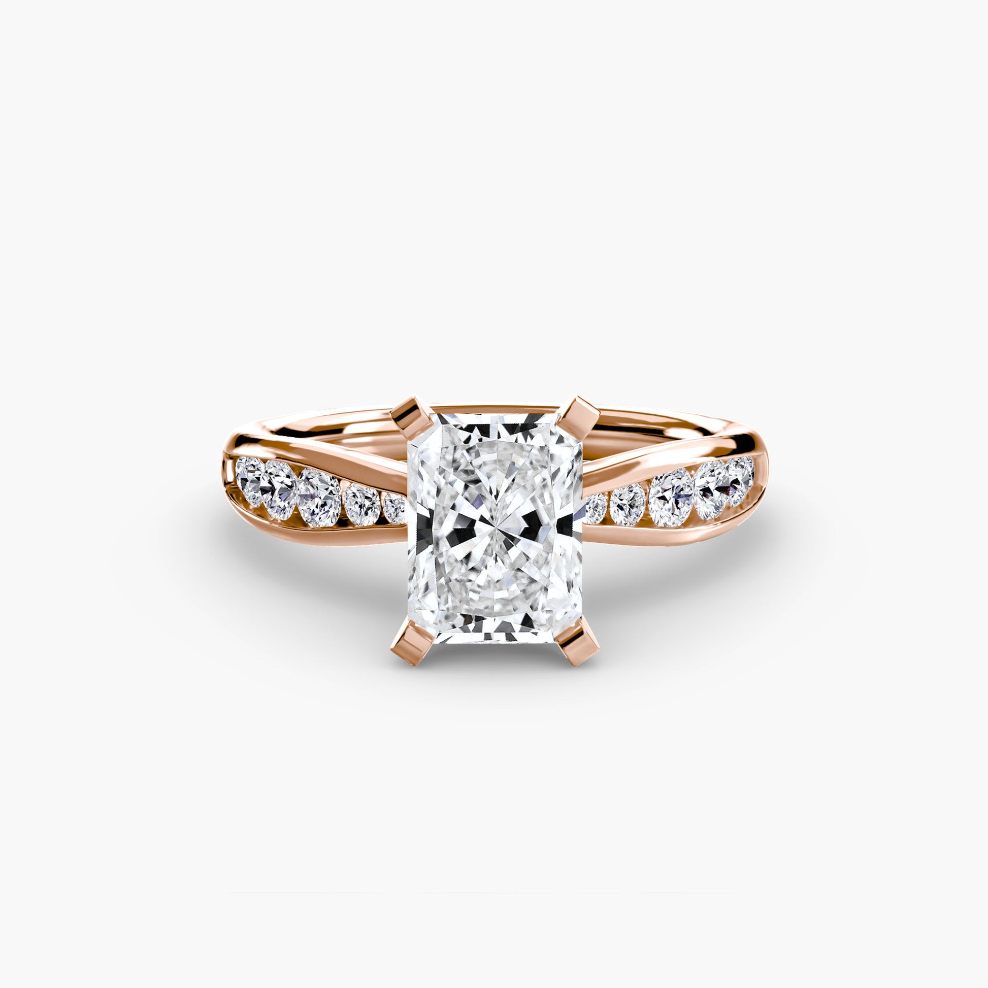Solitaire with Pavé 3 - Prestige Stones