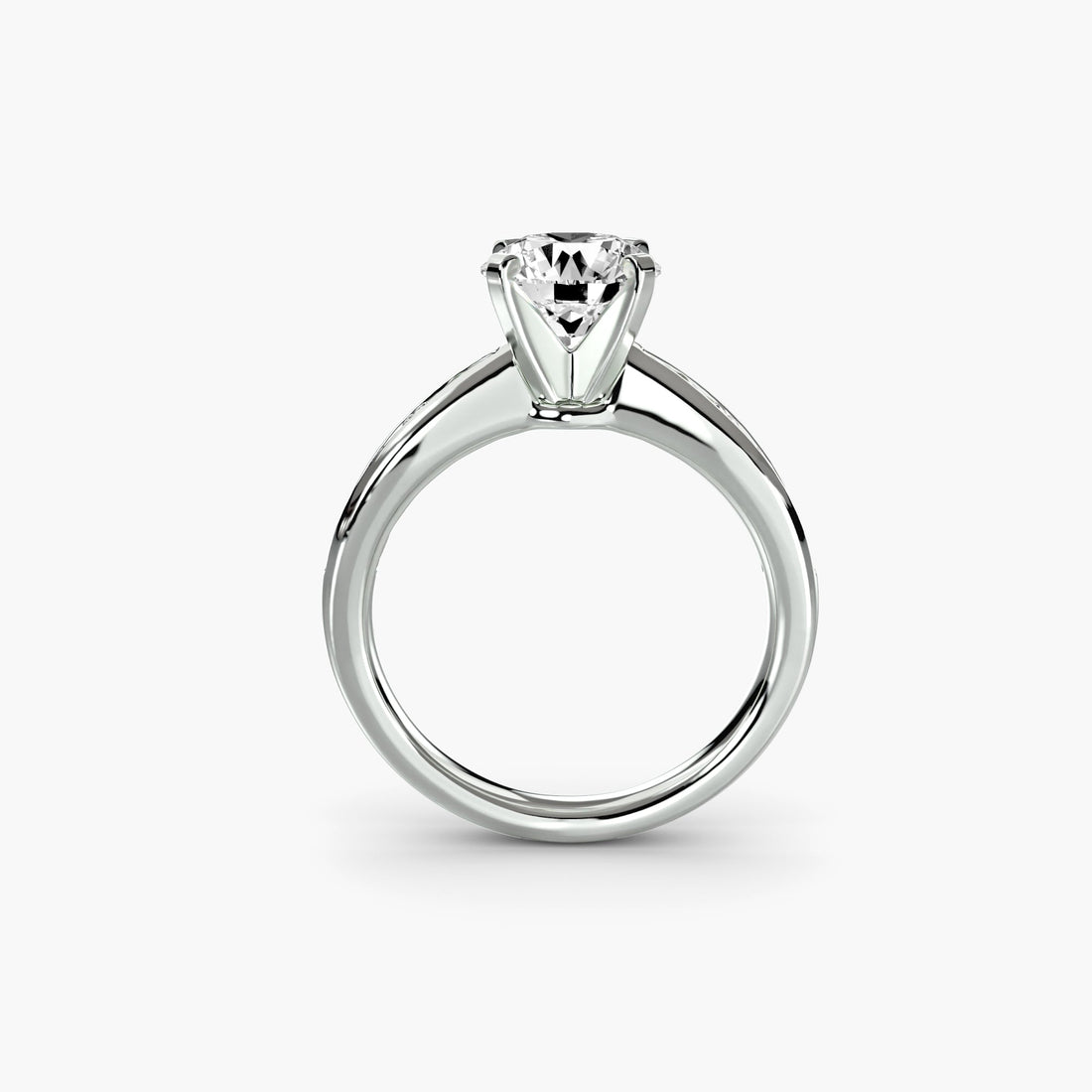 Solitaire with Pavé 3 - Prestige Stones