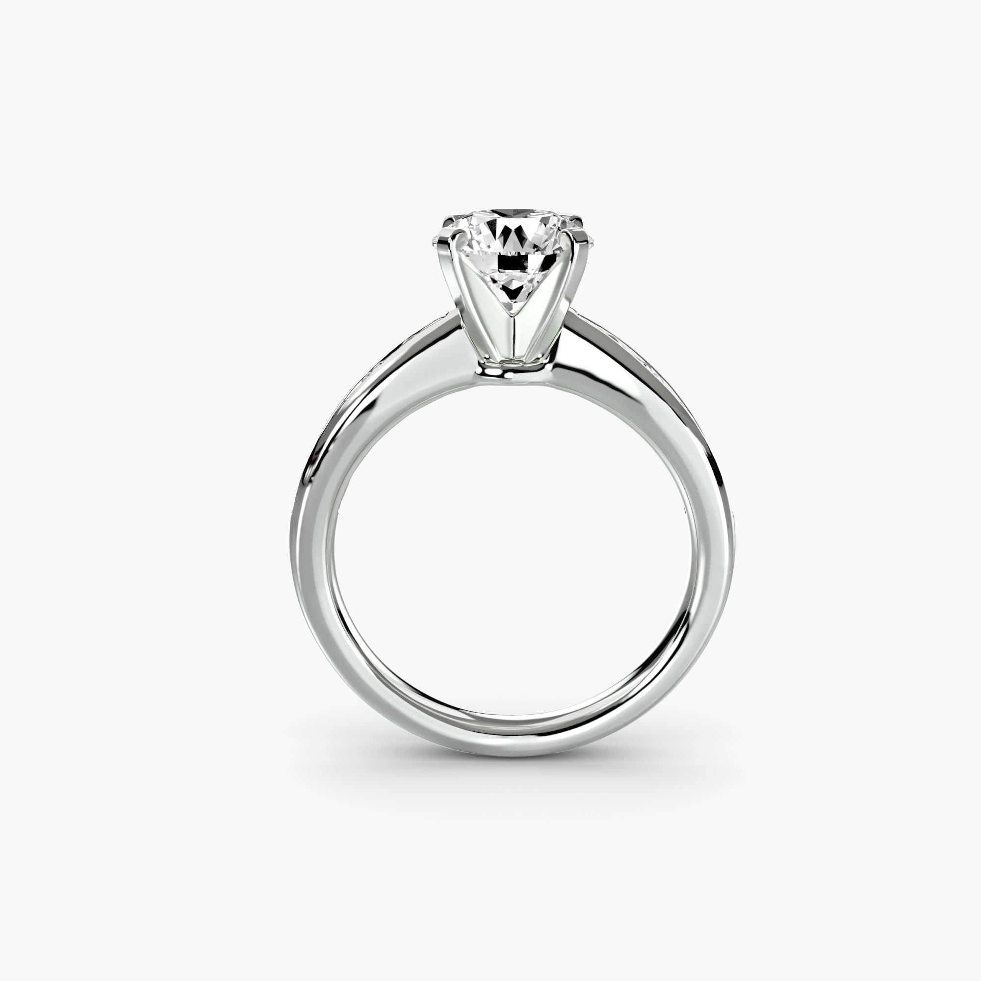 Solitaire with Pavé 3 - Prestige Stones