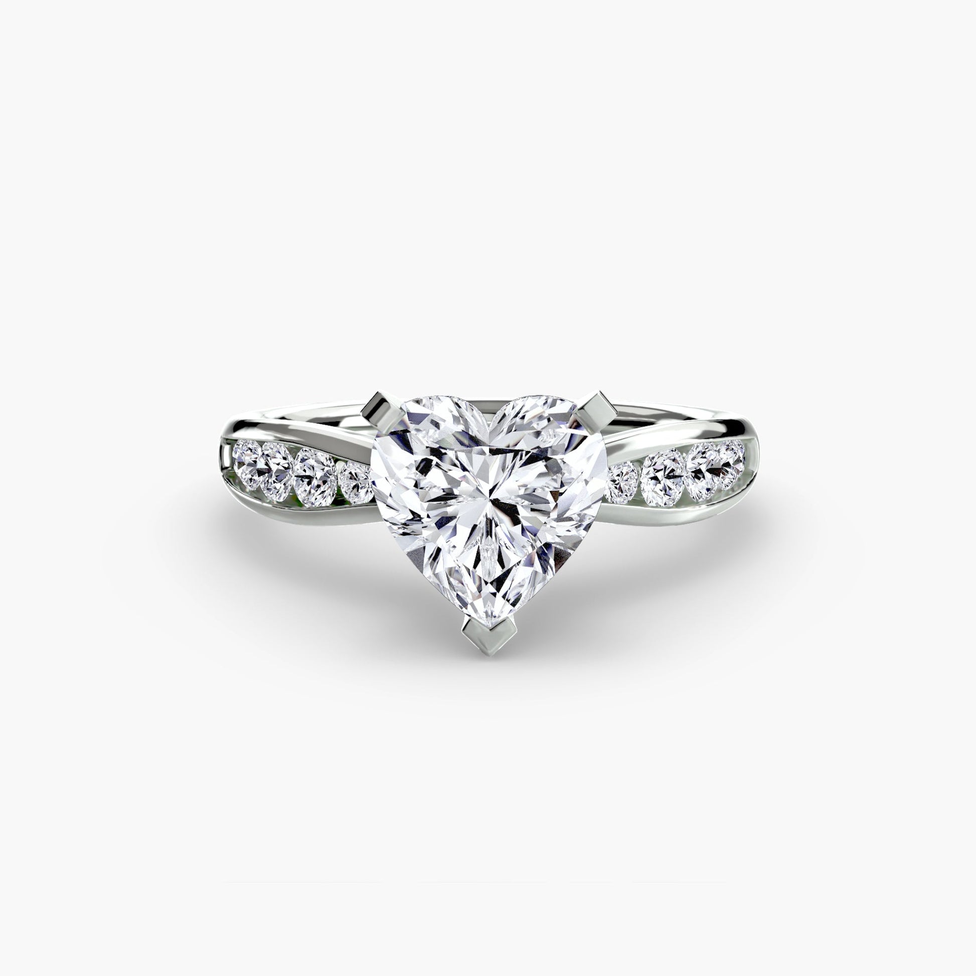 Solitaire with Pavé 3 - Prestige Stones