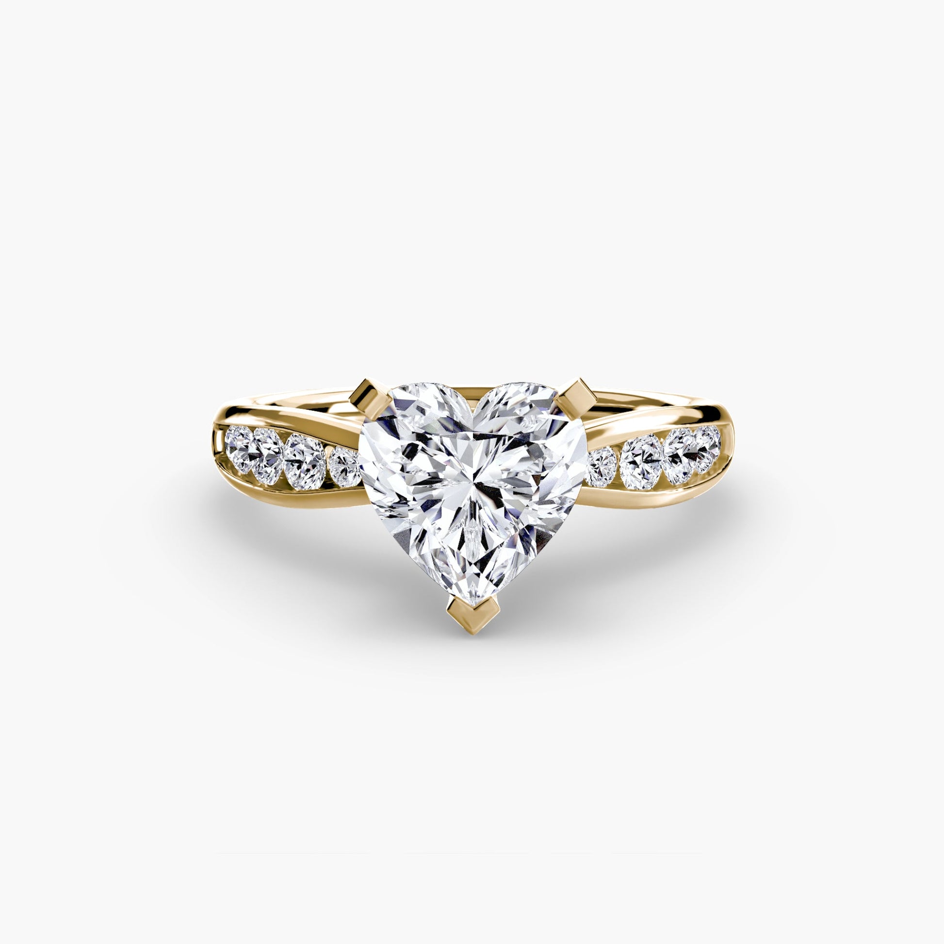 Solitaire with Pavé 3 - Prestige Stones
