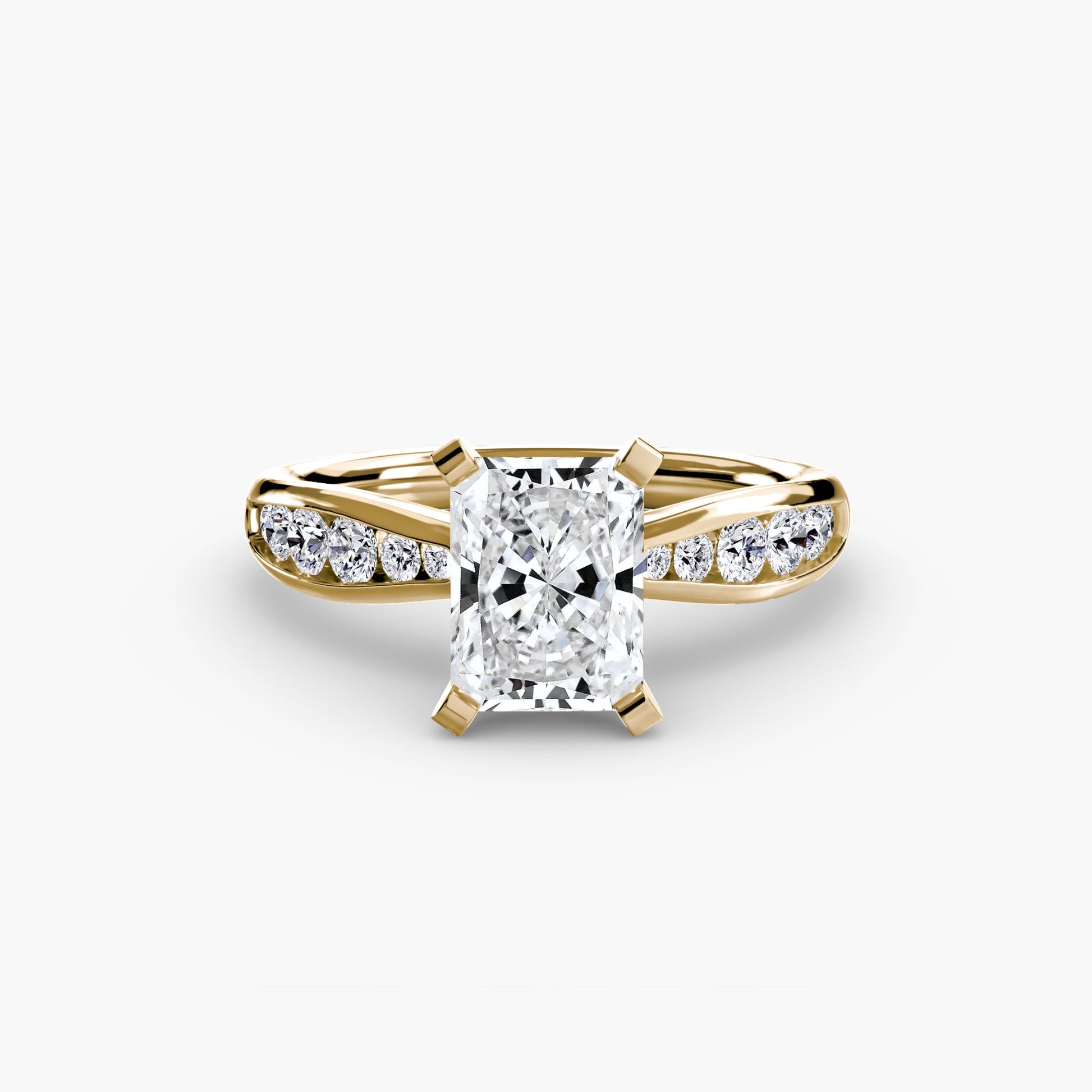 Solitaire with Pavé 3 - Prestige Stones