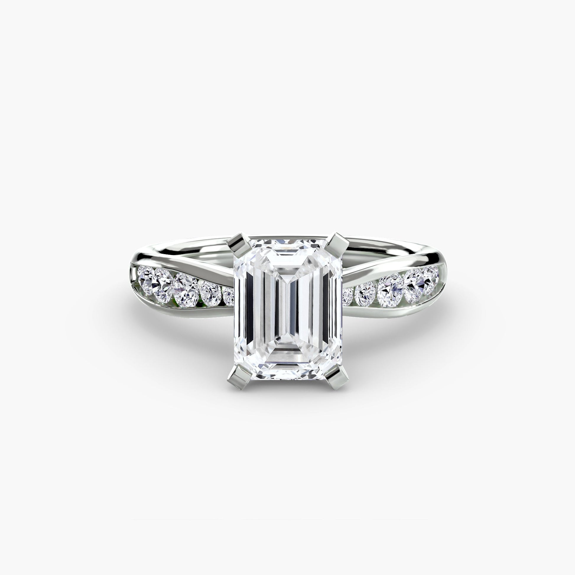 Solitaire with Pavé 3 - Prestige Stones