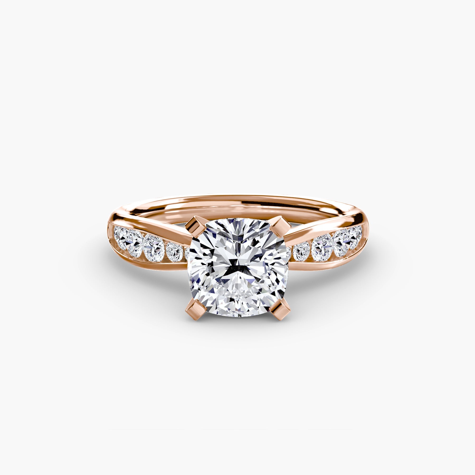 Solitaire with Pavé 3 - Prestige Stones
