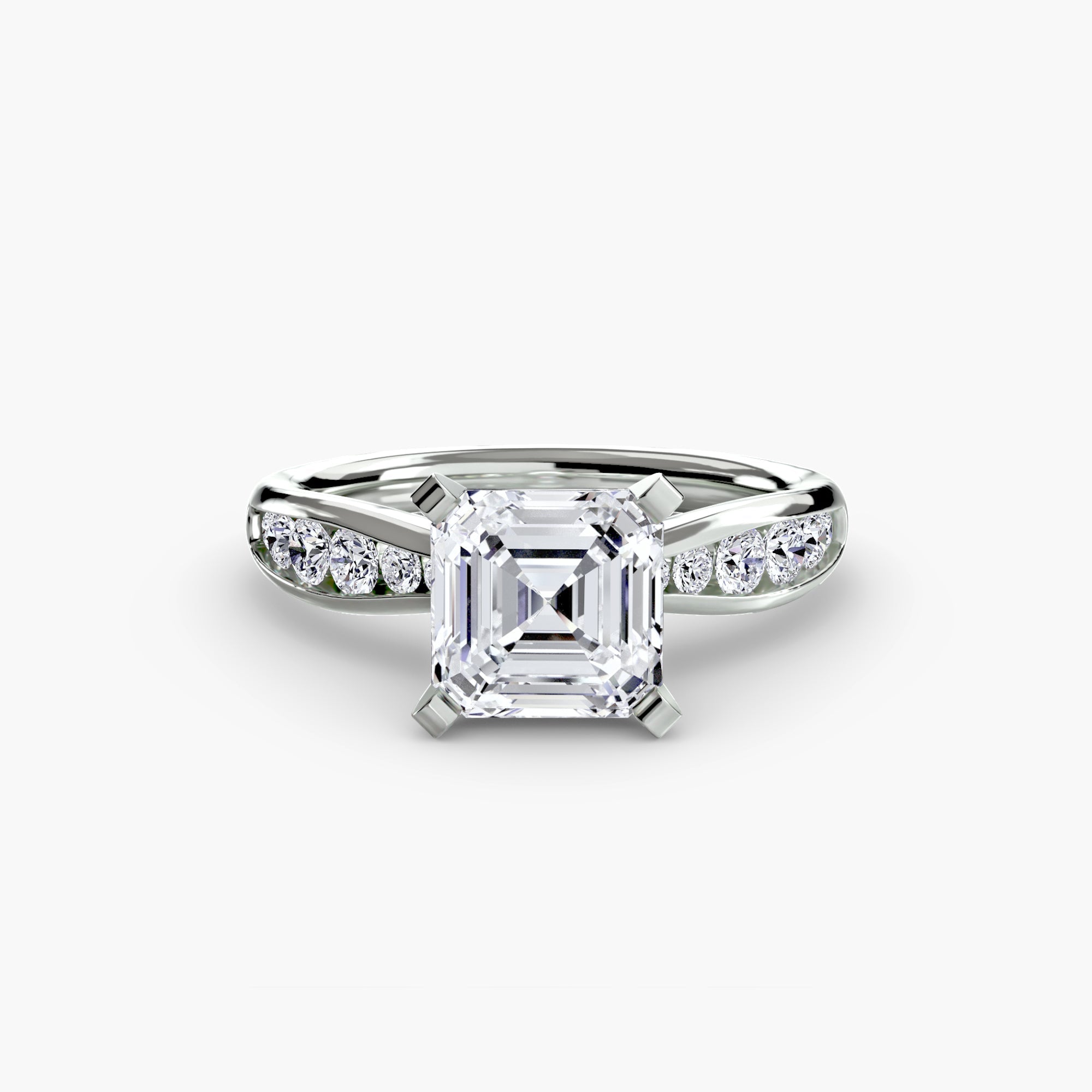 Solitaire with Pavé 3 - Prestige Stones