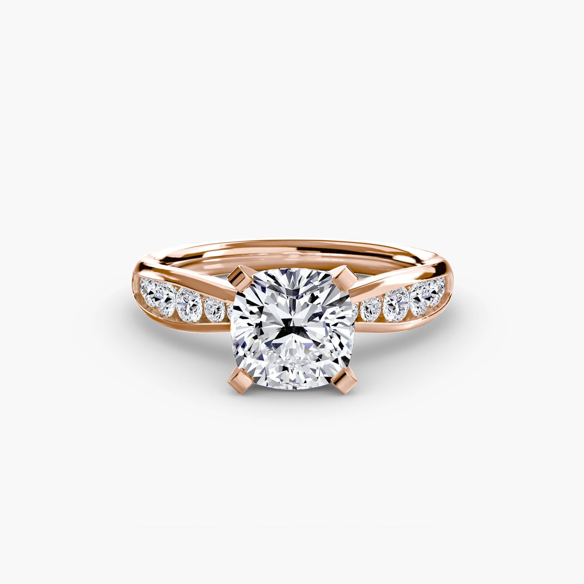 Solitaire with Pavé 3 - Prestige Stones