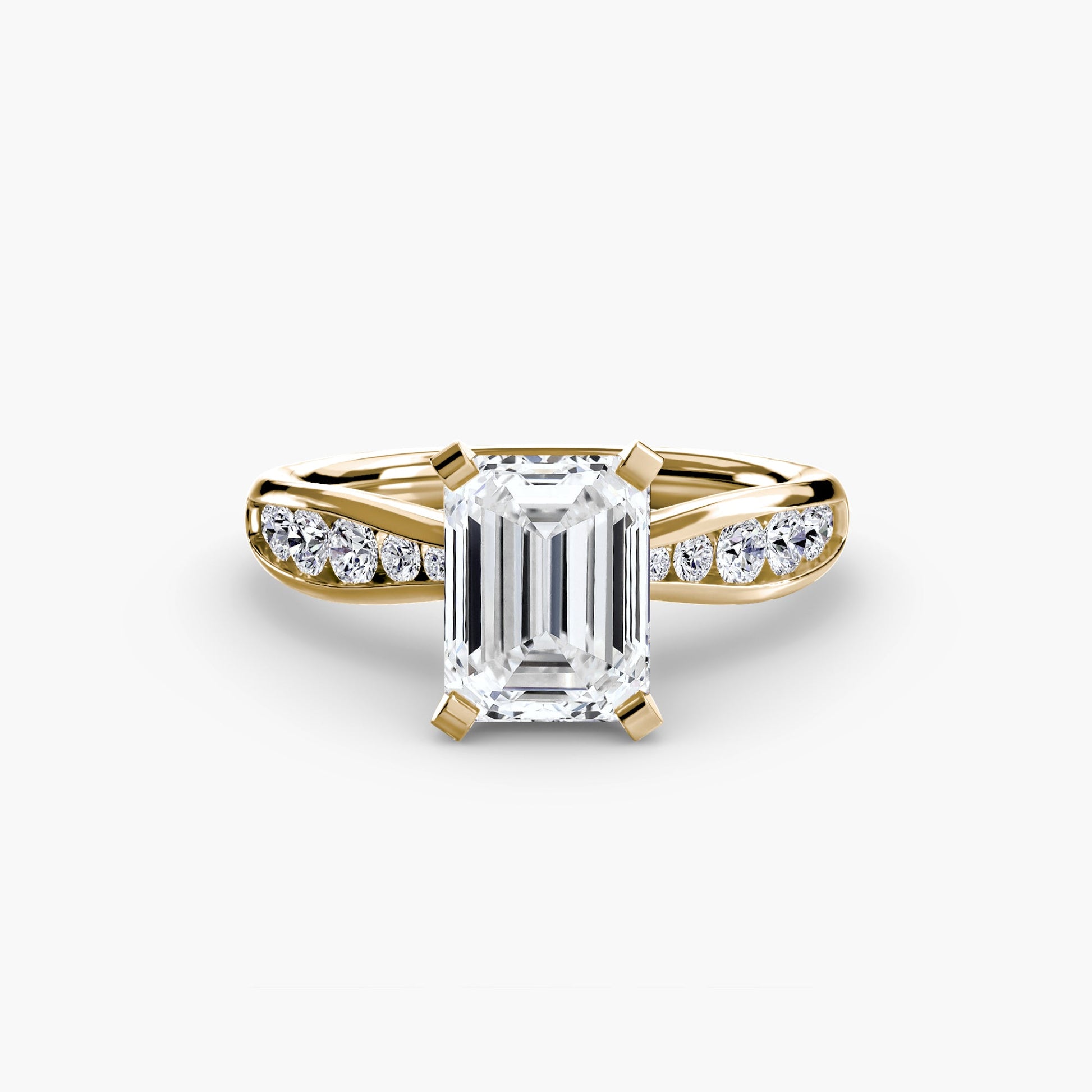Solitaire with Pavé 3 - Prestige Stones